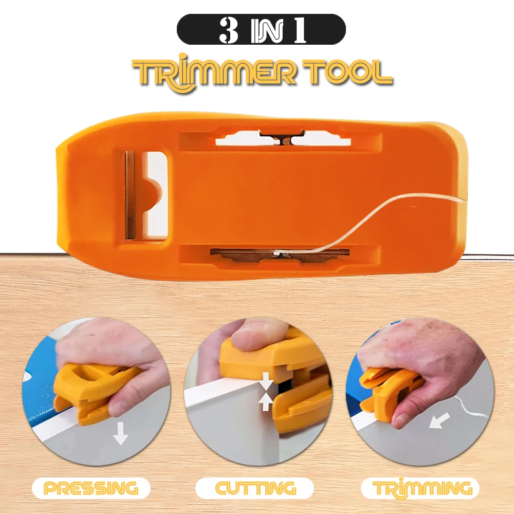 3 In 1 Manual Woodworking Edge Trimmer Right-angle Woodworking Planer Edge Banding Scraper Chamfering Round Corner Scraper