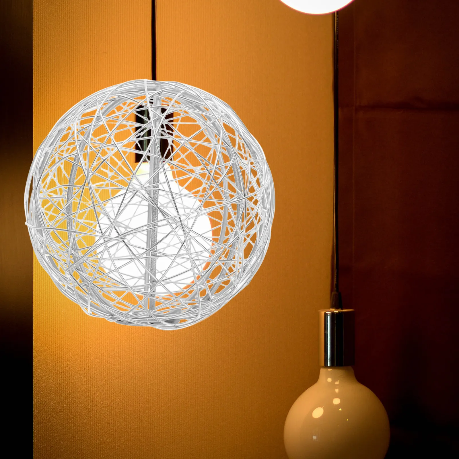 

Алюминиевый абажур-шар G4, круглый железный светильник-клетка, создающий теплую и уютную атмосферу для дома, офиса, кафе