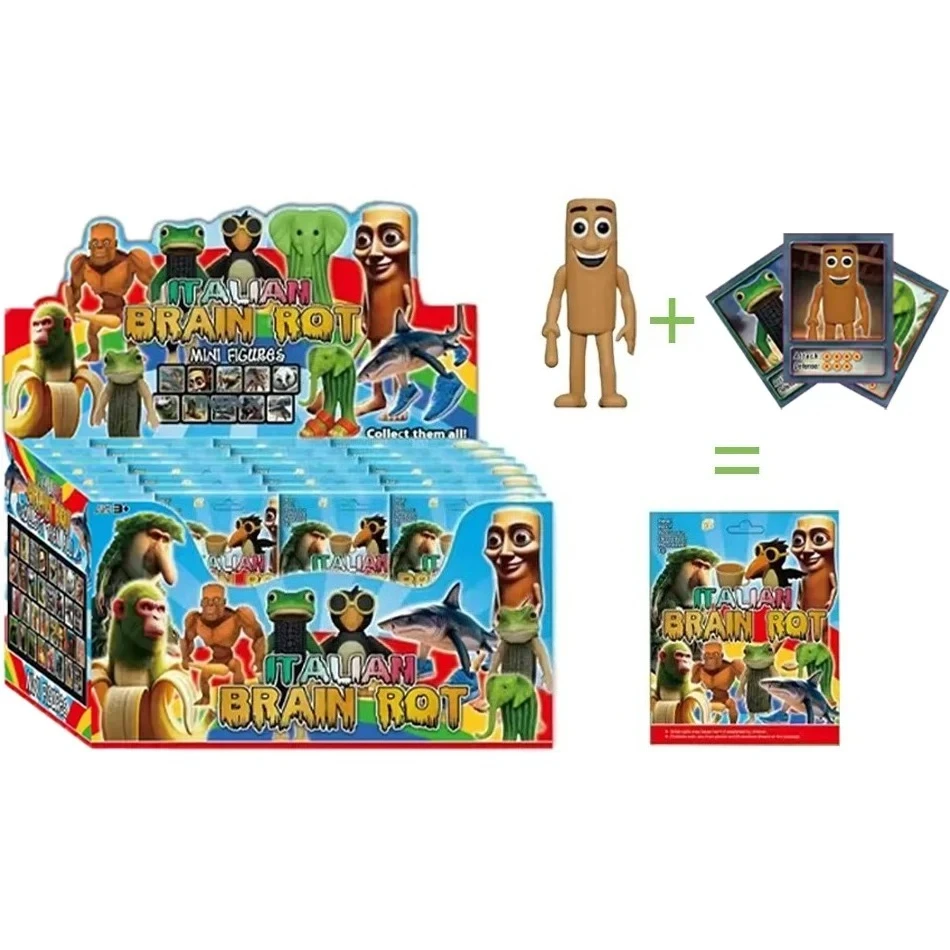 

2026 Italian Brainrot AI Animals Ver.18 Styles Tung Tung Tung Sahur Tralalelo Tralala Figurine Doll Toy Desk Model Blind Bag