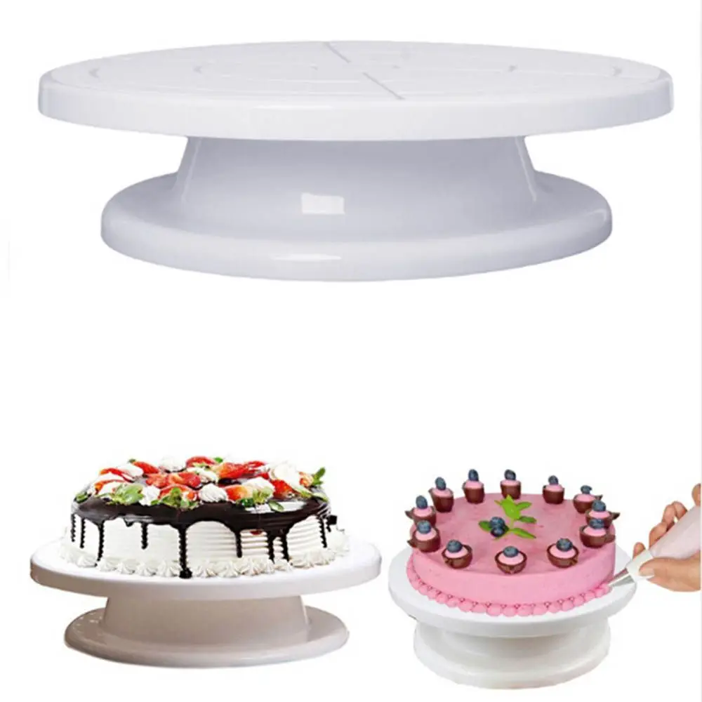 

Decor Sugar Decorating Cupcake Kitchen Platform Baking Tools Rotating Cake Turntable Revolving Plate Display Stand