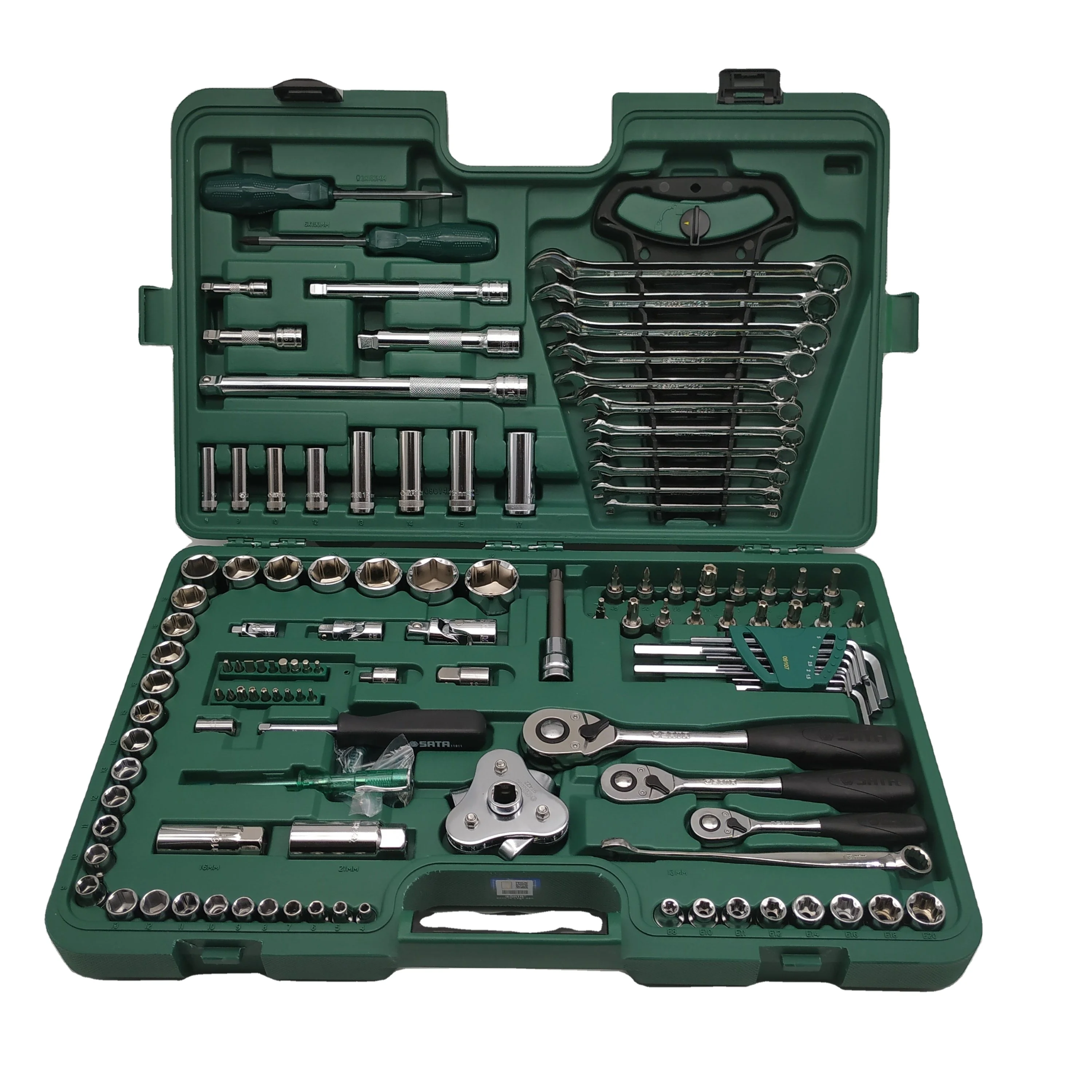 

Hand Tool Box 122pcs Socket Set Tool Kits for Automotive Repair Hand Mechanic Vehicle Tools Auto Repair