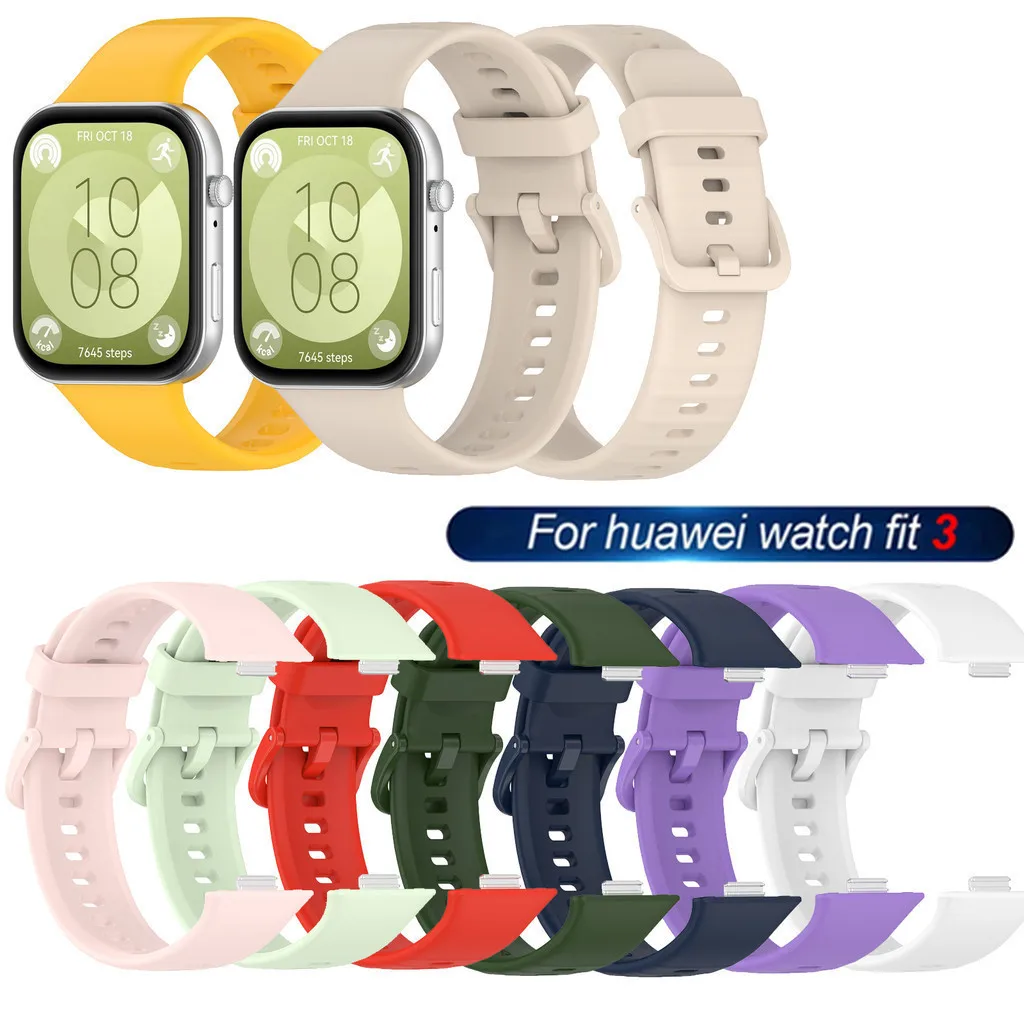 Sprot – Bracelet en Silicone pour montre Huawei Fit 3, accessoires de montre intelligente, sangles de remplacement
