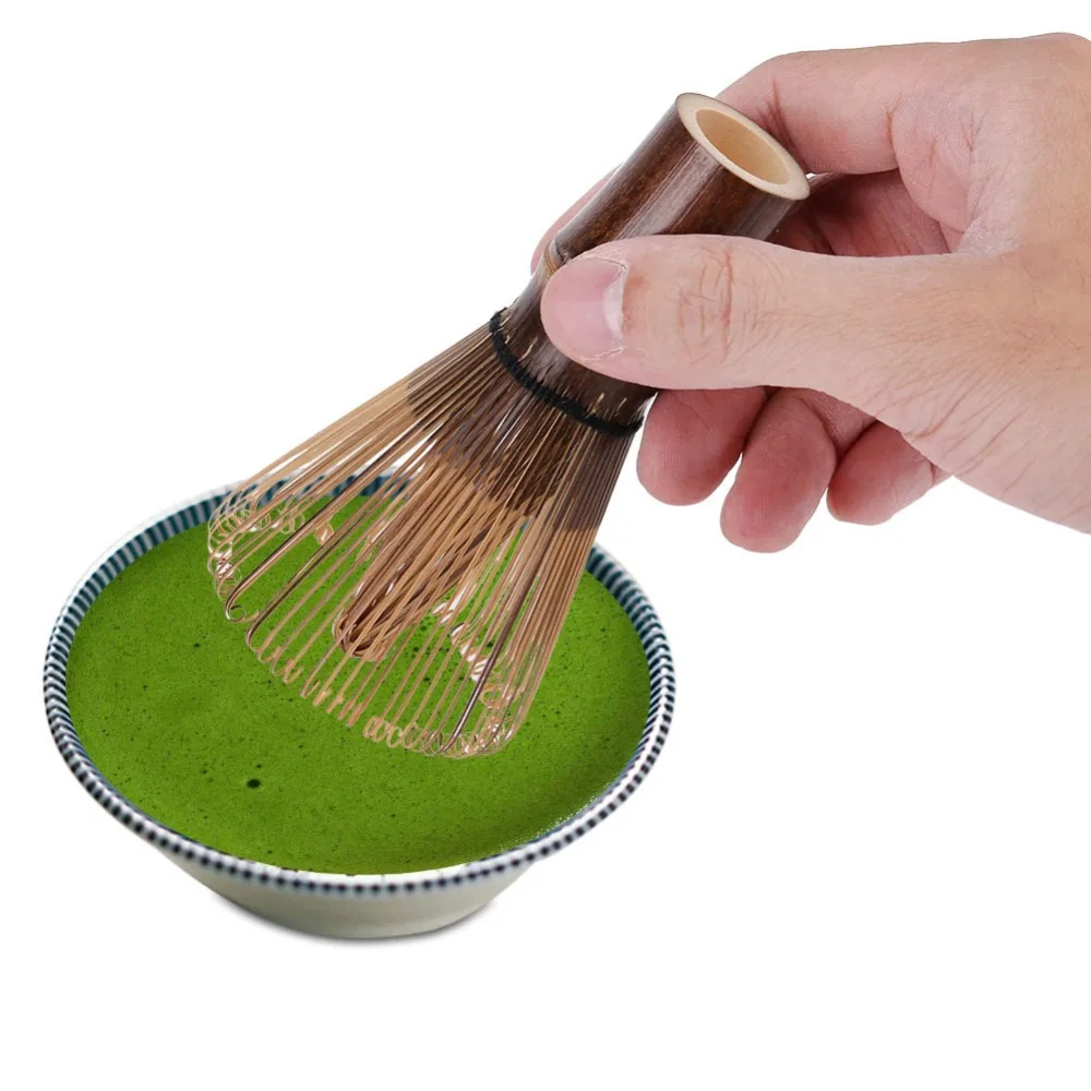 80 Prongs 80 Prongs Chasen Matcha Whisk Premium Nature Bamboo Green Tea Powder Brush Durable Comfortable Handle