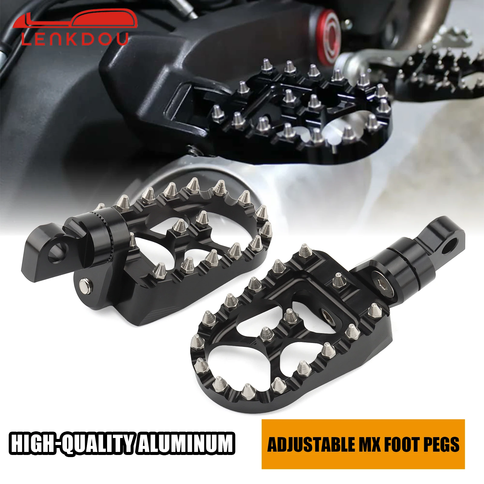 

Motorcycle MX Foot Pegs Floorboards Footrest Pedals For Harley Touring Road King Sportster 883 Dyna Street Bob Softail Fat Boy