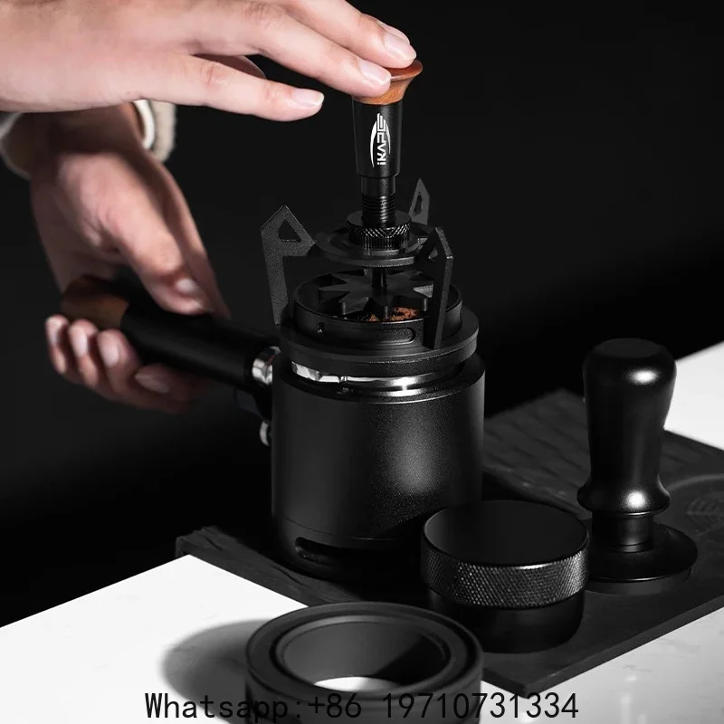 V3 Espresso Rotary WDT,Coffee Stirrer with Dosing Funnel & Stand,Espresso Stirrer Distribution Tool for Barista