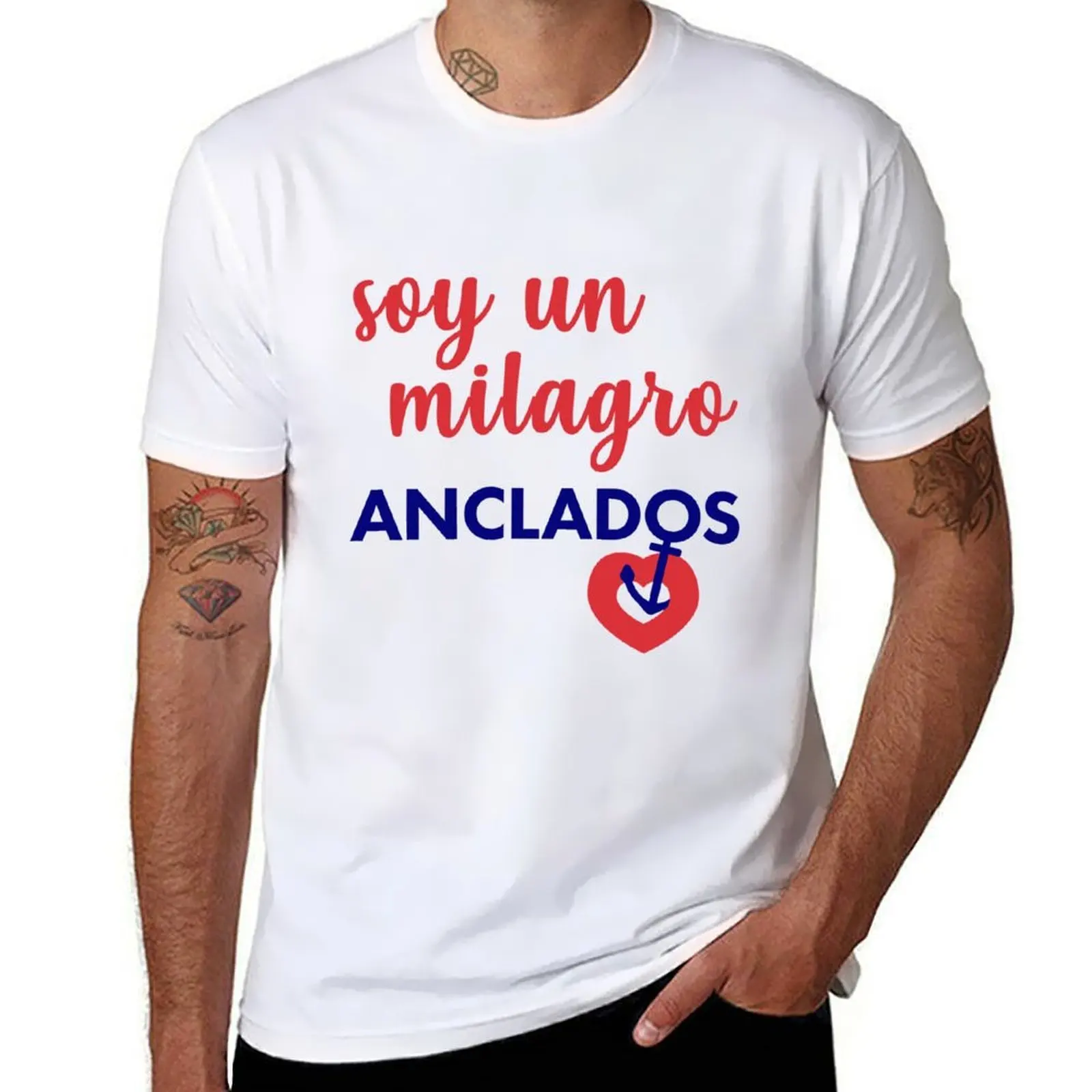 

Anclados en Su Amor T-Shirt t shirts for man cotton cotton t shirt pack T-Shirt