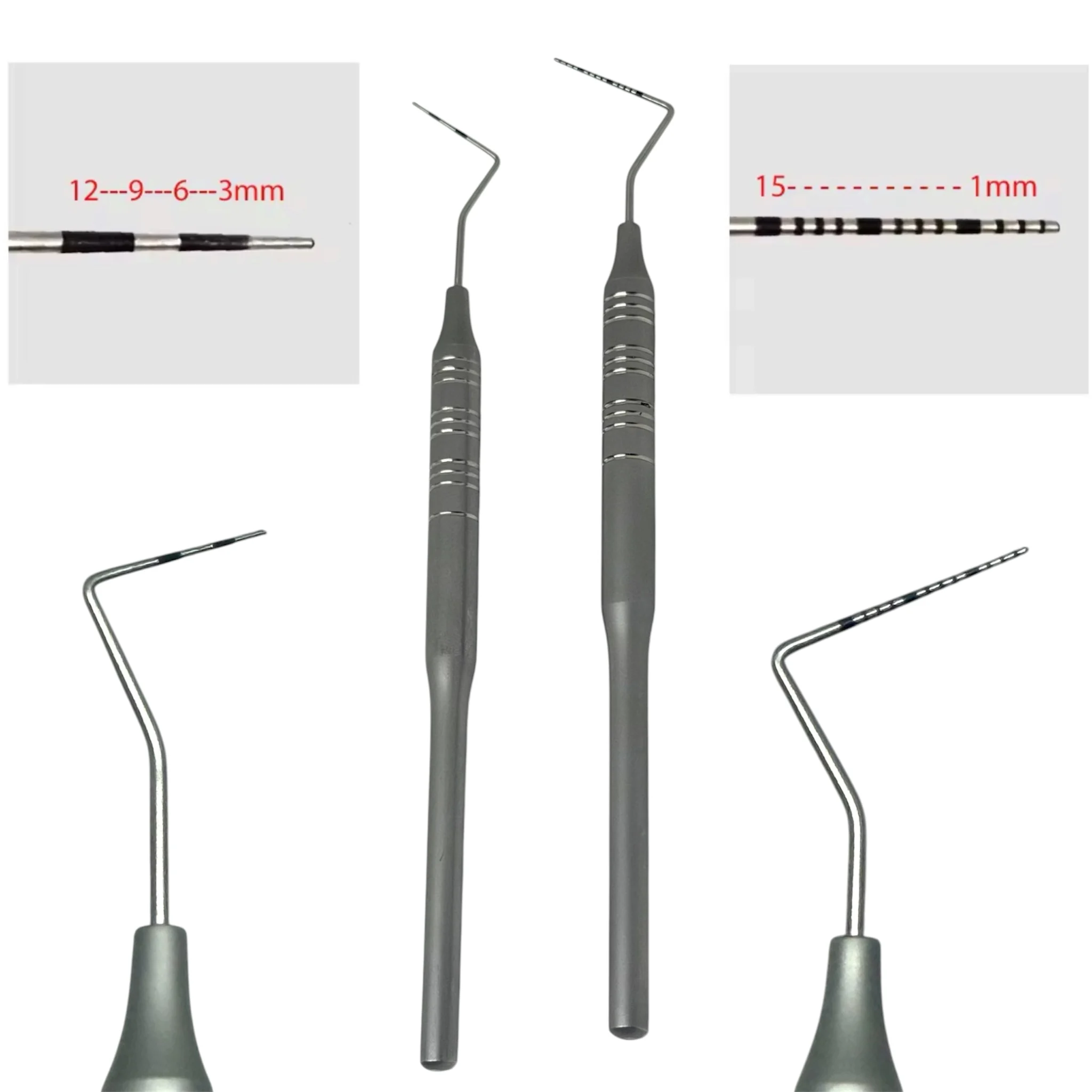 1pc Dental Graduated Periodontal Probe & Endodontic Explorer Periodontal Pocket Scale Probe Dentistry