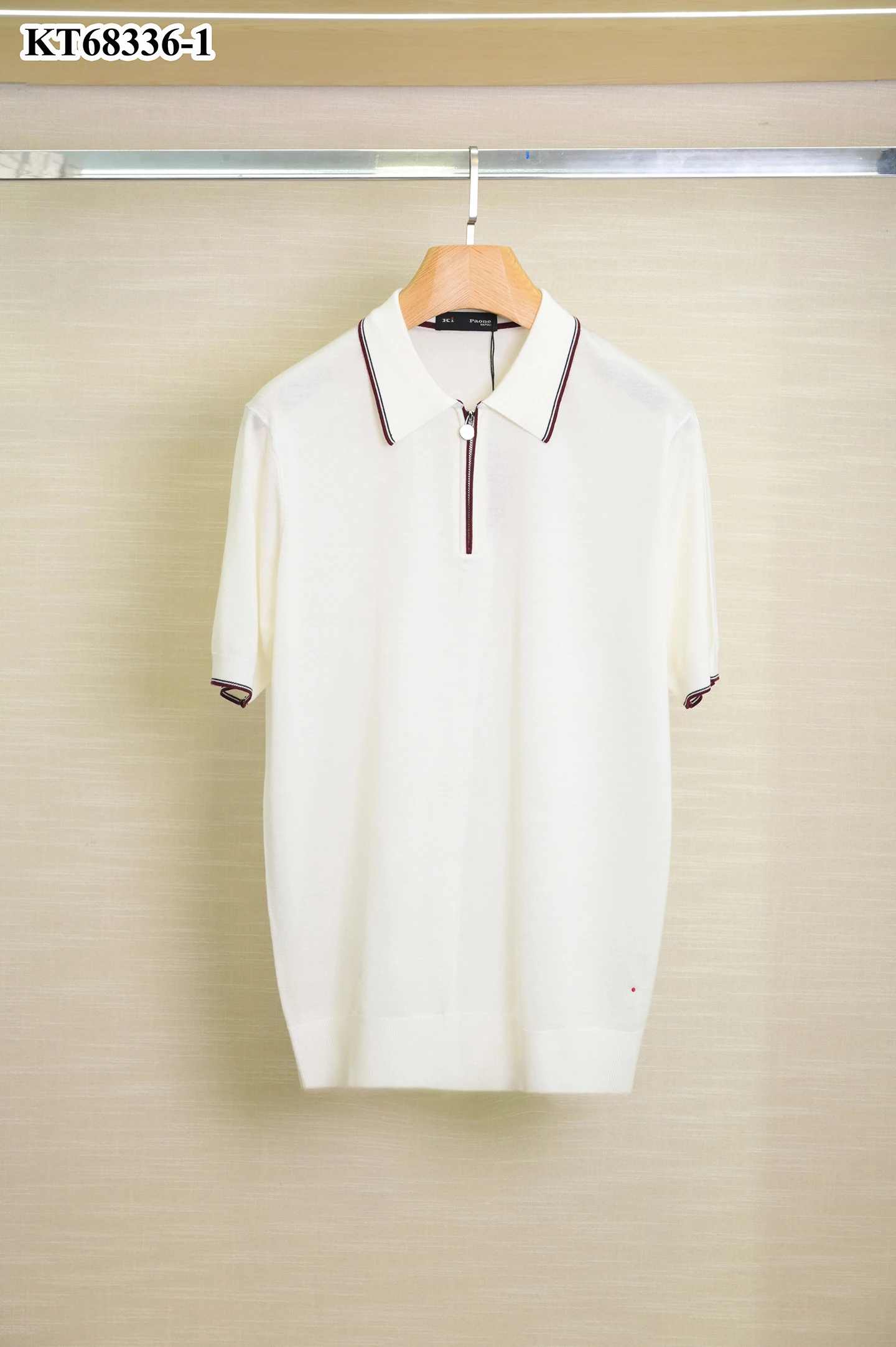 

OECHSLI polo Shirt Silk men 2026 New business elastic zipper short sleeve thin straight lapel quality knitted big size M-4XL