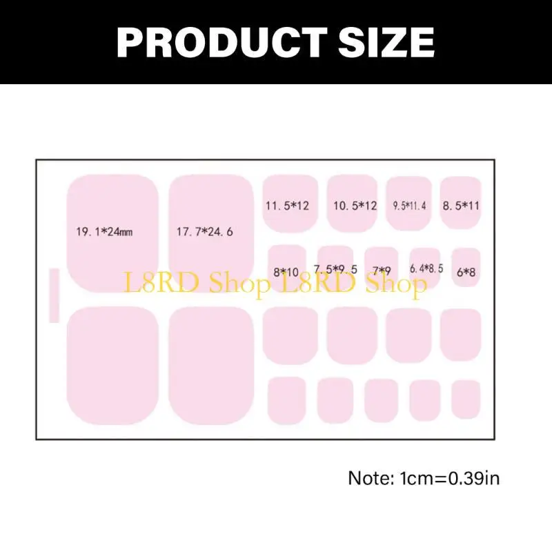 L8rd Adesivi del piede unghia Eye False Ulbine False Ulgomerie Waterproof Accolla Adesivi artistici unghie