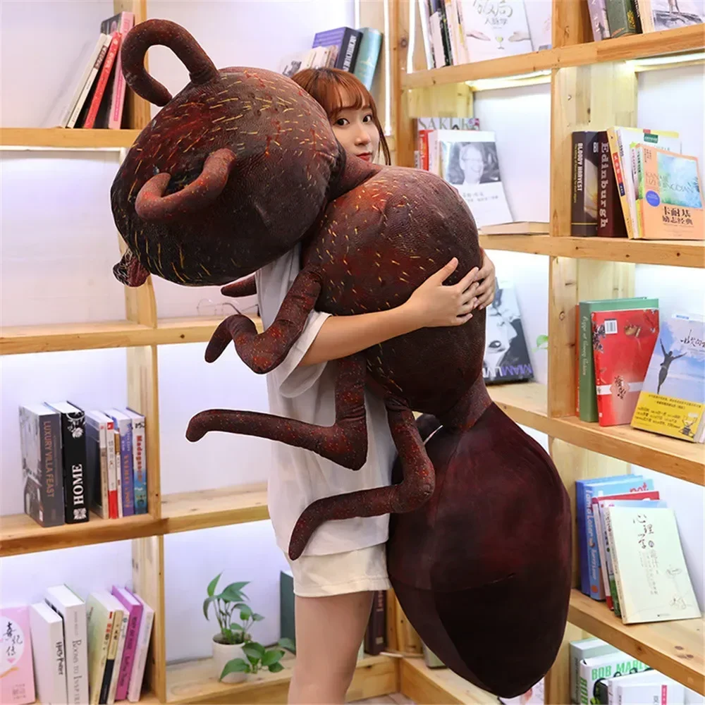 45-150cm Fun Large Insect Ant plush doll pillow cushion mount Creative real life plush toy sleep partner children Halloween toys