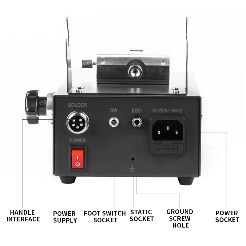 SWT375A+ Halbautomatische fußbetriebene Lötmaschine 75 W Lötstation Elektrischer Schweißkolben LED Digitaler Lötkolben