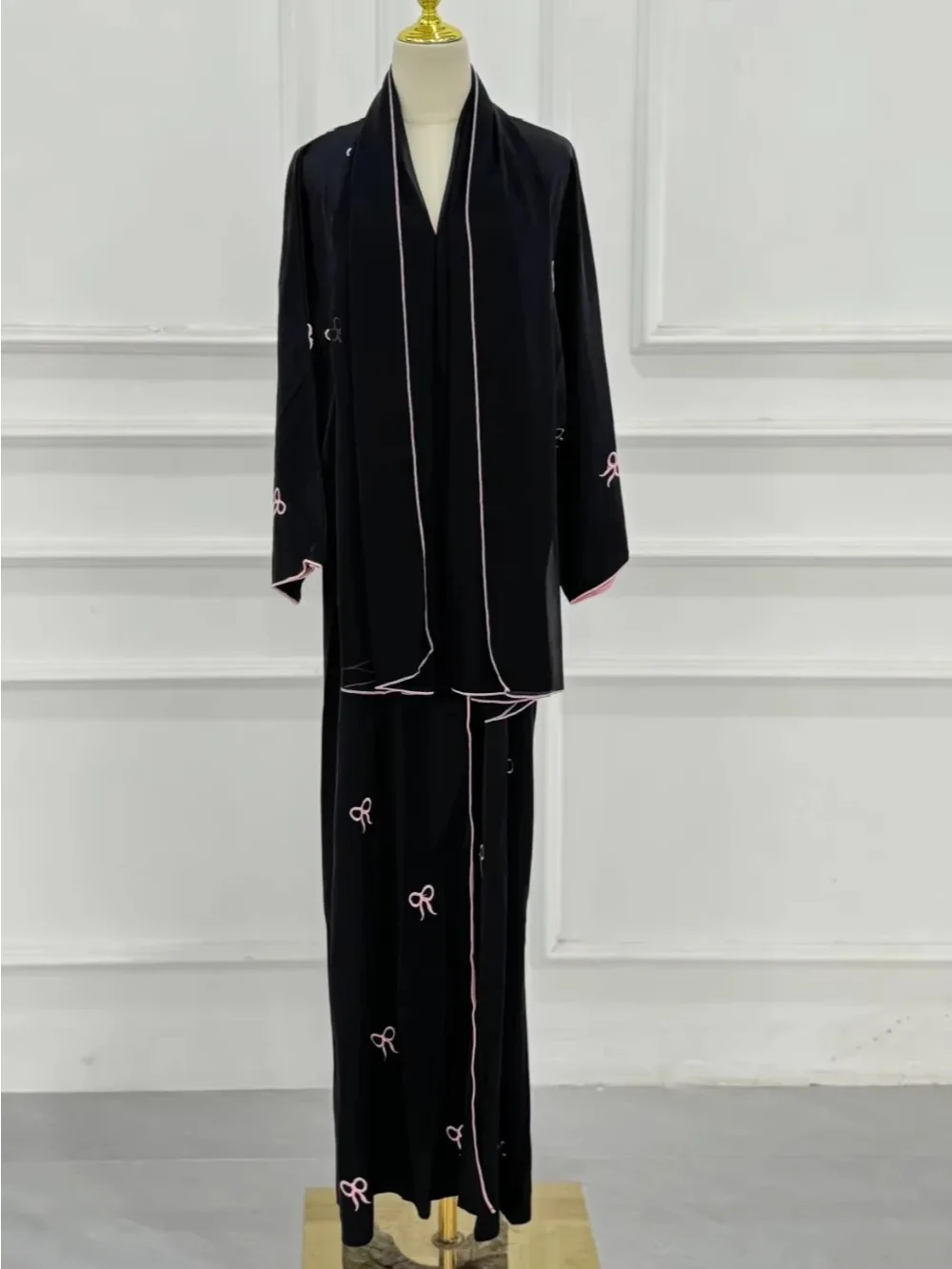 라마단 이드 모로코 원피스 무슬림 여성 아바야 2024 기도 원피스 긴팔 로브, 인도 아바야스 두바이 터키 롱 베스티도 라르구