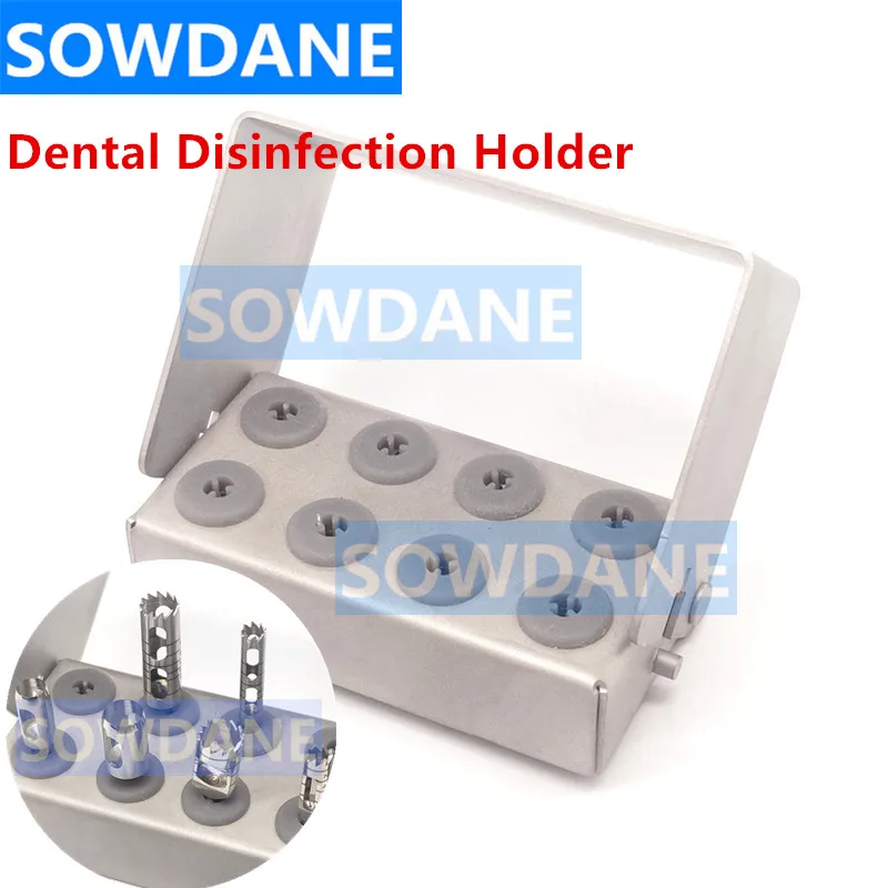 Dental Disinfection Holder Stander Sterilization Placer Rack For Dental Implant Bone Terphine Bur Stainless Steel Autoclavable