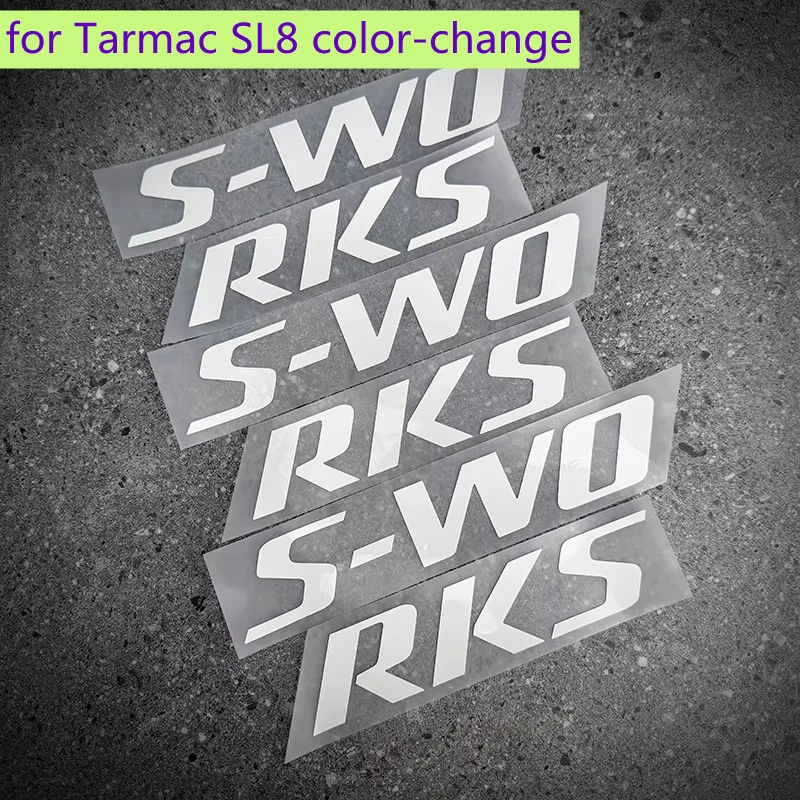 AliExpress NONE Road Bicycle Frame Sticker Tarmac SL8 seatpost front fork top tube down tube Decals for MTB Bike cycling decoration color change