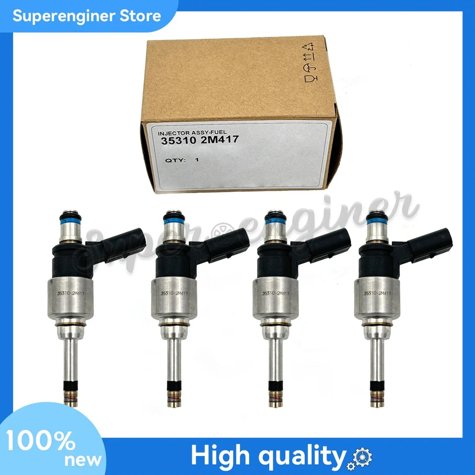 

4 Pcs Fuel Injector 35310-2M417 for Sonata Tucson Sorento Sportage K5 1.6L Turbo 35310 2M417