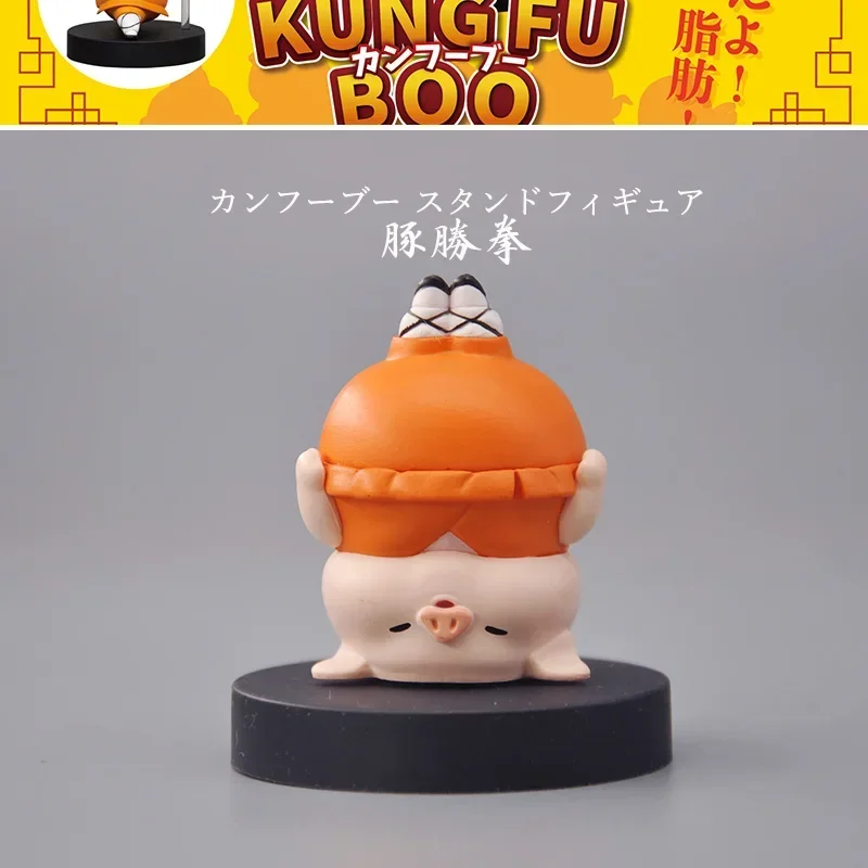 Gashapon Pig Master Model Toys, Kung Fu, Boo Piggy Action Figure, Renforcement Ornement, Cadeaux d'anniversaire pour enfants