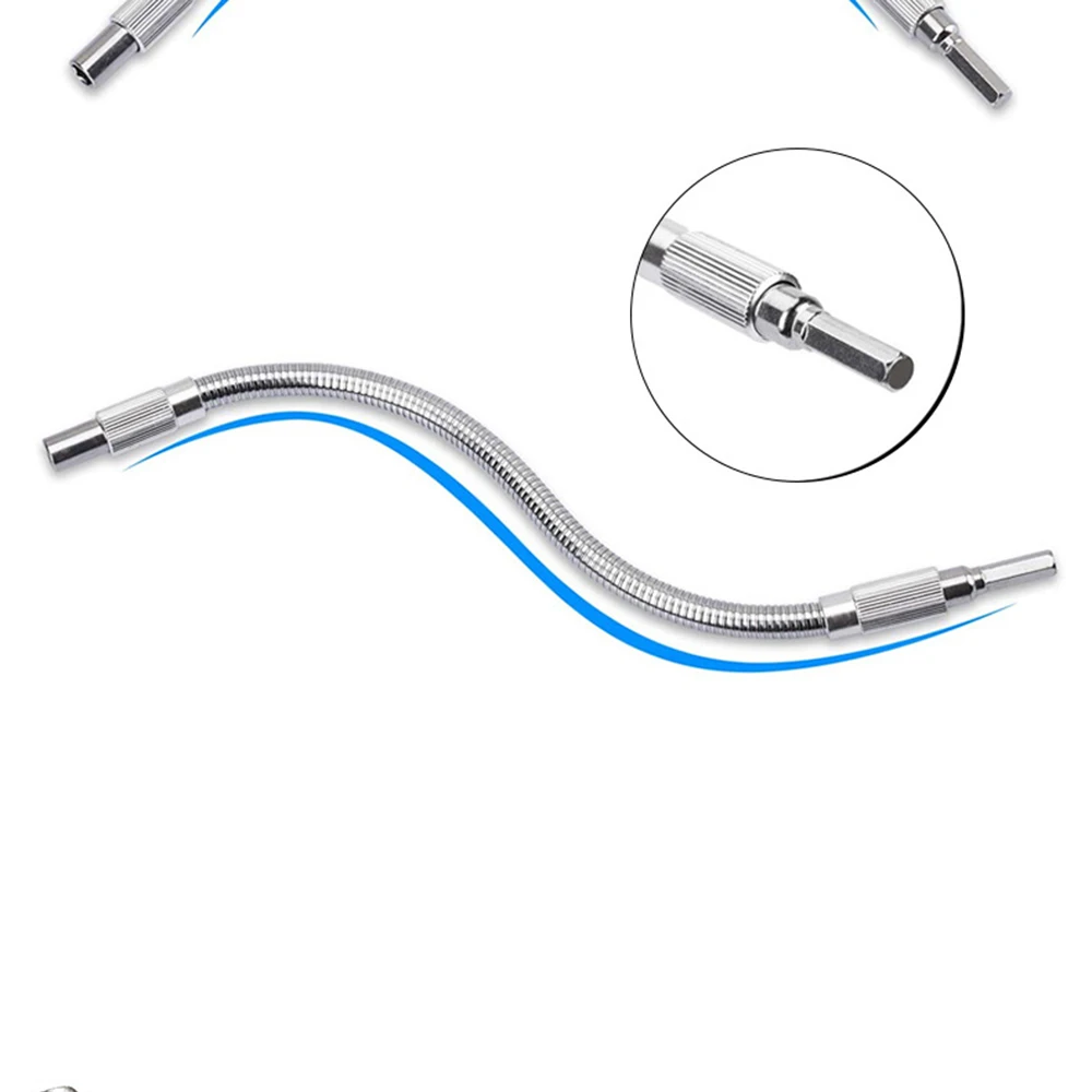 Metal Flexible Shaft 300/400mm Metal Hose Power Tool Accessories Extention Screwdriver Bits Holder Drill Connect