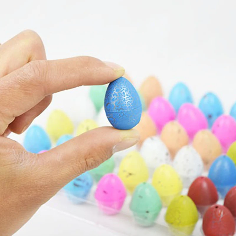 10/20 pçs ovos de dinossauro incubável mini cores sortidas mordaça incubação crescente dinossauro ovo jogo mágico adereços festa presente lembranças zyf