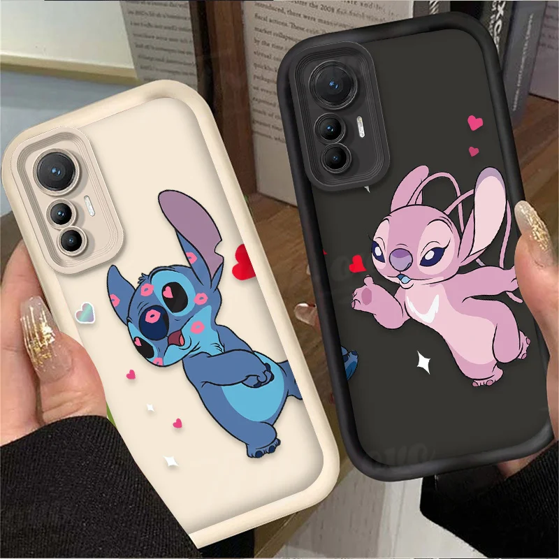 Disney Stitch Kiss Phone Case for Xiaomi POCO X6 X5 X4 GT F3 F4 F5 M6 Pro X3 NFC Mi 13T 12T 11T 13 12 11 Lite 5G NE Soft Cover