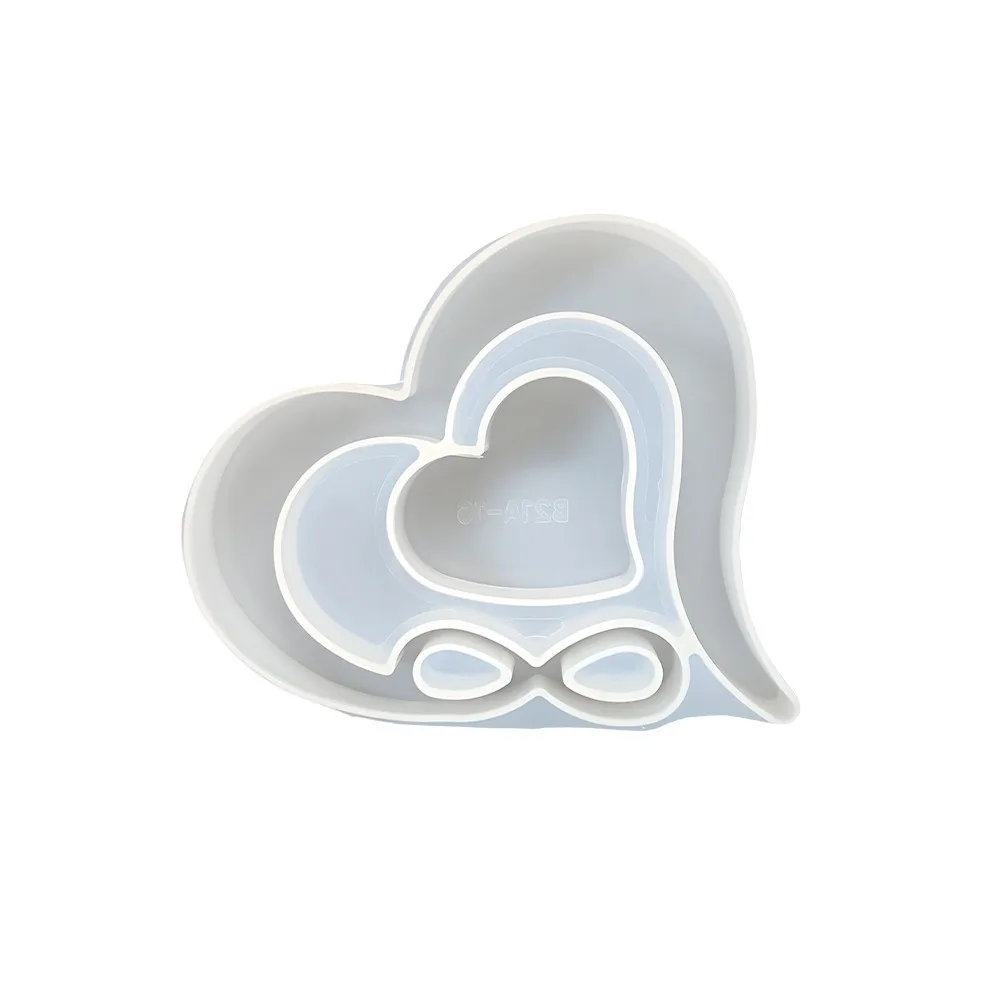 Non-Stick Heart-Shaped Frame Mold Reusable Flexible Interlocking Picture Frame Do It Yourself Elegant Love Heart Photo Frame