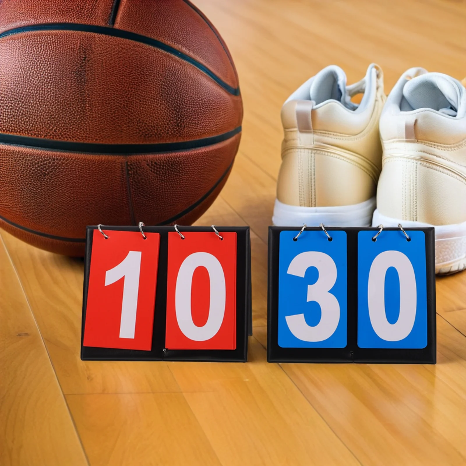 2 قطعة لوحة نتائج كرة السلة: حارس نقاط الوجه المحمول ثنائي الجوانب مع مؤقت تنازلي لمباراة تتبع التسجيل الرياضي #3