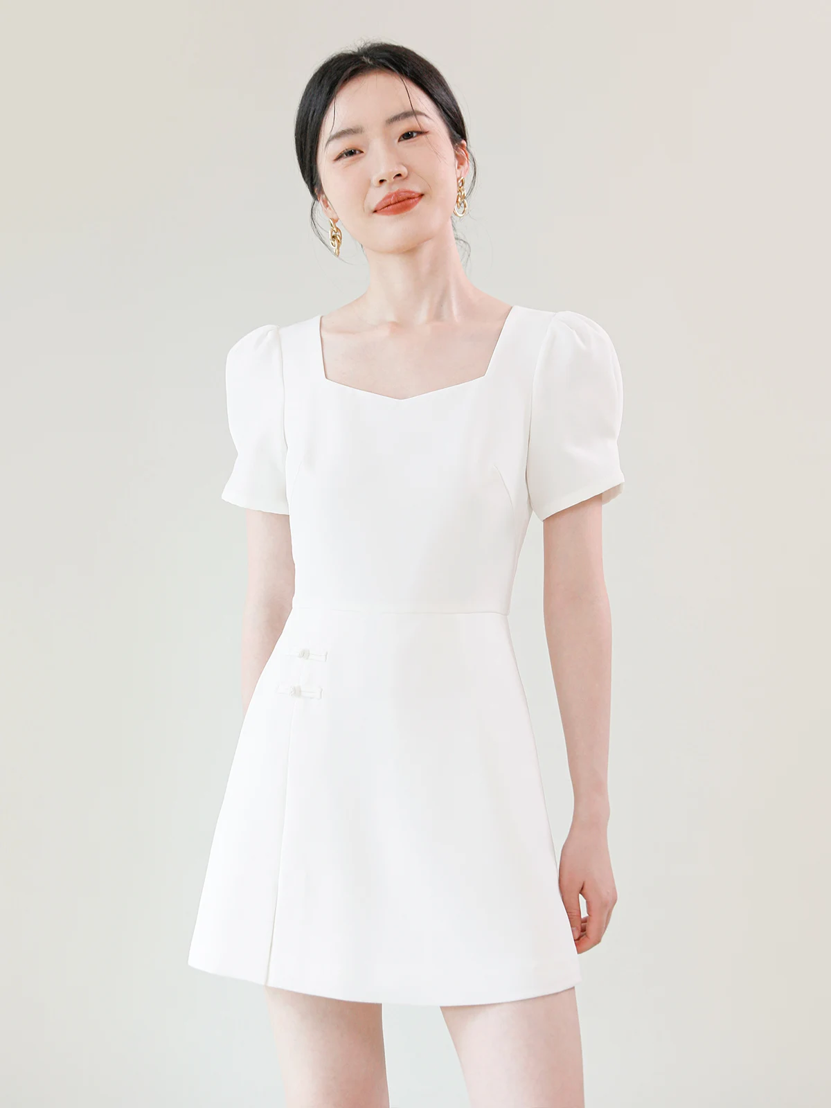 

TANSOP Новый цельный костюм с китайским дизайном и квадратным воротником ort Sve Slim Fit на пуговицах, юбка с высокой талией, брюки