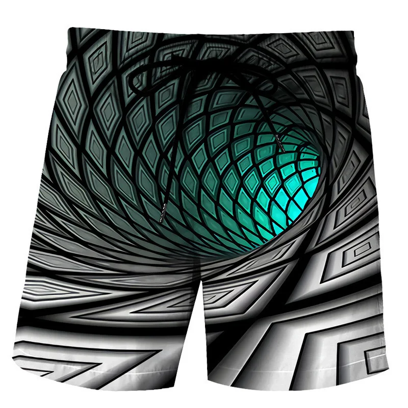 3D Color Vertigo Print Clothing Fashion Men Women Shorts Plus Size S-7XL Streetwear Pants Cargo Shorts Men Basketball Summer