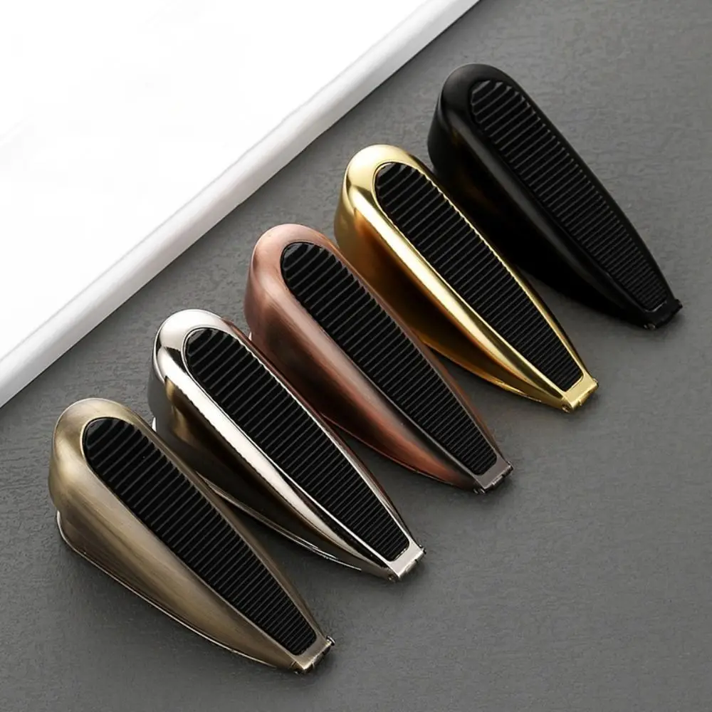 

Portable Mute Zinc Alloy Spring Door Stopper Safety Windproof Fixed Door Stop Anti Impact Nail-free Door Wedge Bedroom