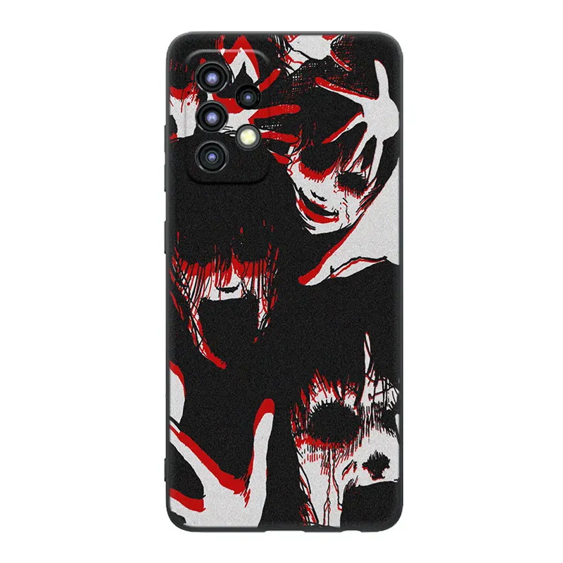 Junji Ito Tees Horror Case For Samsung Galaxy A04S A04E A12 A13 A14 A22 A23 A32 A33 A34 A50 A51 A52S A53 A54 A70 A71 A72 A73 5G