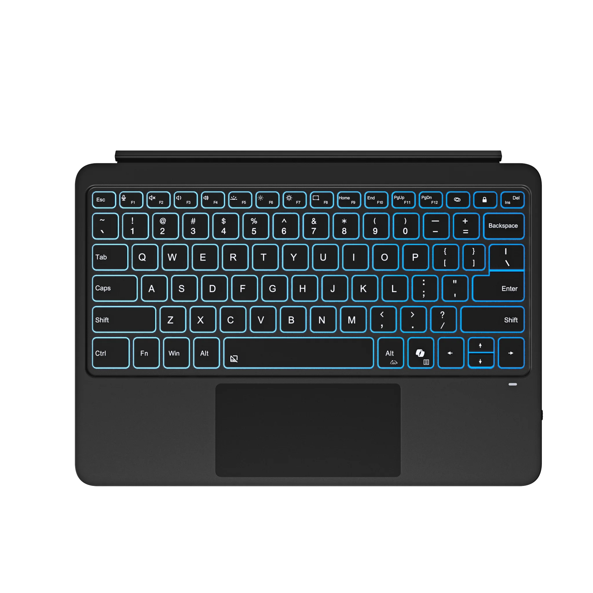 

For Surface Pro 12 Keyboard Rainbow Backlit Keyboard Pro 12 Bluetooth-compatible Keyboard