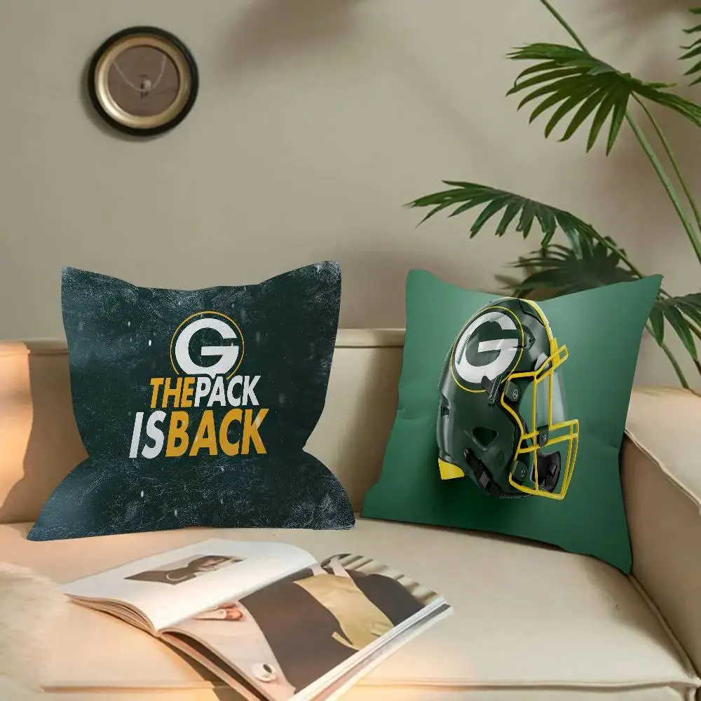 Green BayS PackerS وسادة هدية ديكور مكتب المنزل وسادة غرفة نوم أريكة غطاء وسادة السيارة كيس وسادة #1