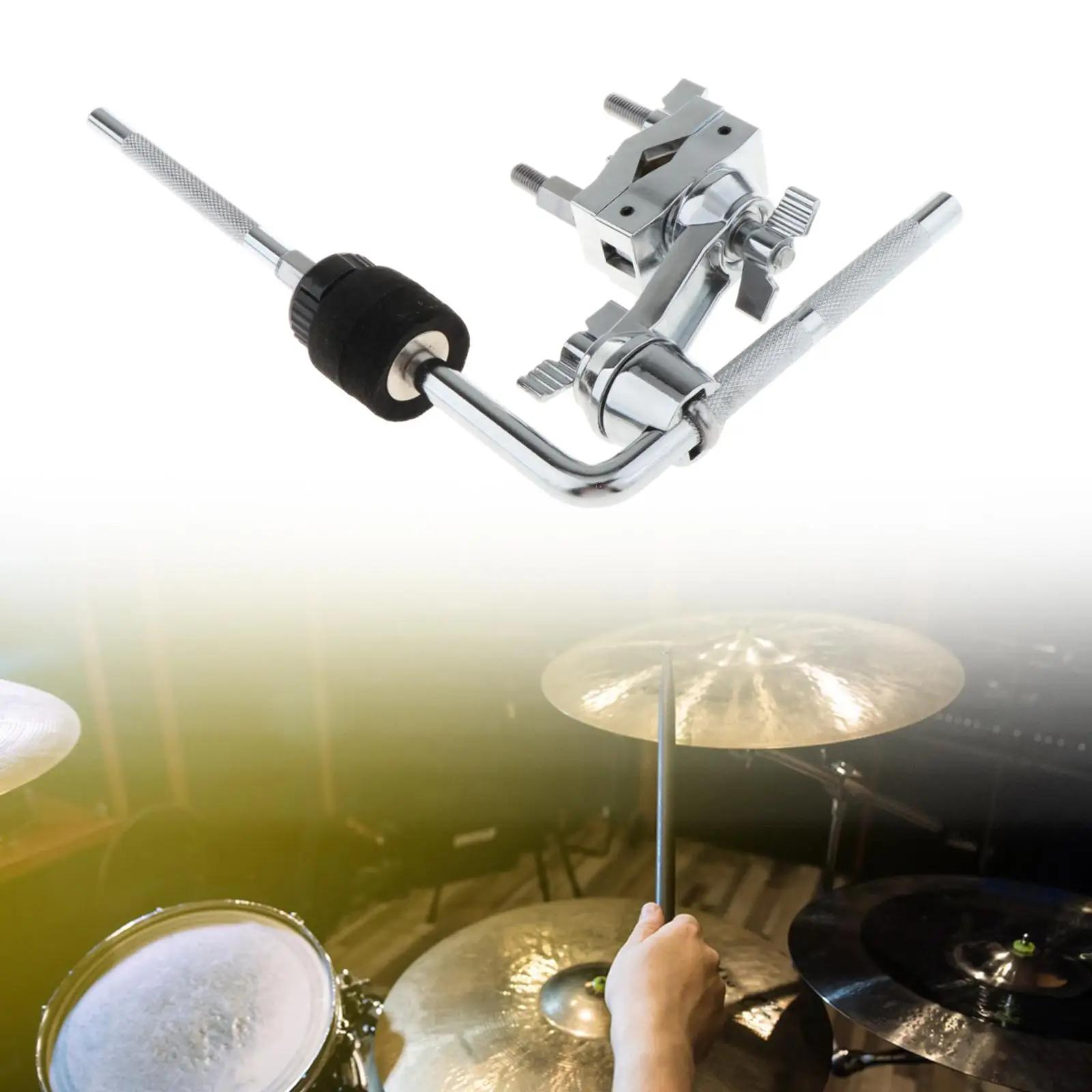 

Drum Extension Clamp Cymbal Holder for Percussion Music Instrument Students