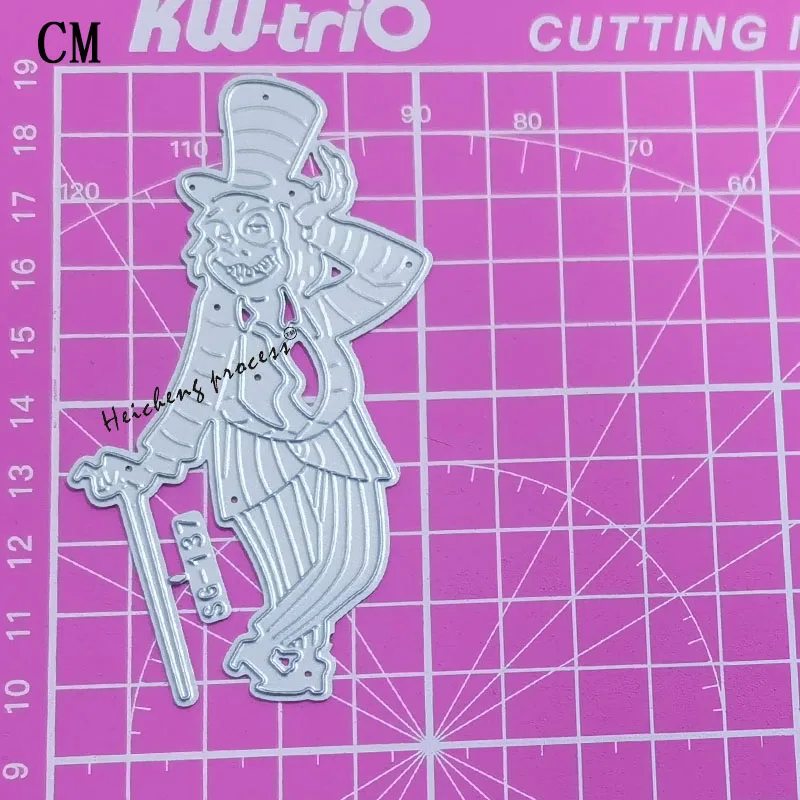 2021 New Funny Clown Top Hat Cane Metal Cutting Dies for Scrapbooking Paper Craft and Card Making Embossing Decor No Stamps