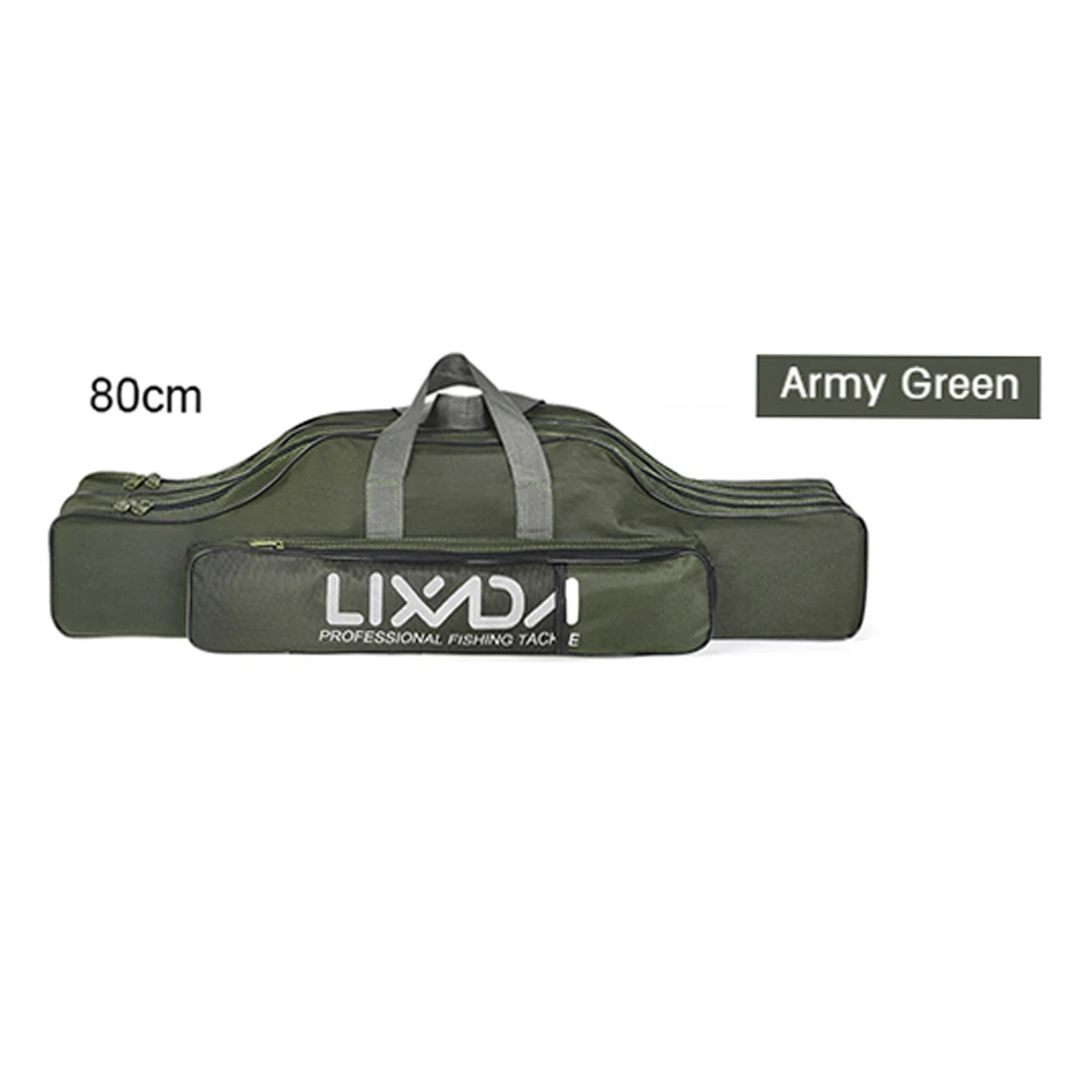 Nieuwe 80-210cm Visserijtas Draagbare Opvouwbare Molen Tas Visstok Uitrusting Tackle Tool Draagtas Drager Opbergtas Organizer