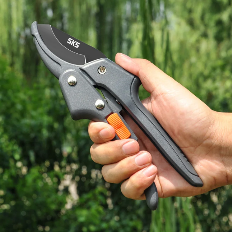 SK5 Stainless Easy-Cut Pruning Shears – Labor-Saving Garden Fruit Tree & Floral Trimmer, Compact EDC Scissors