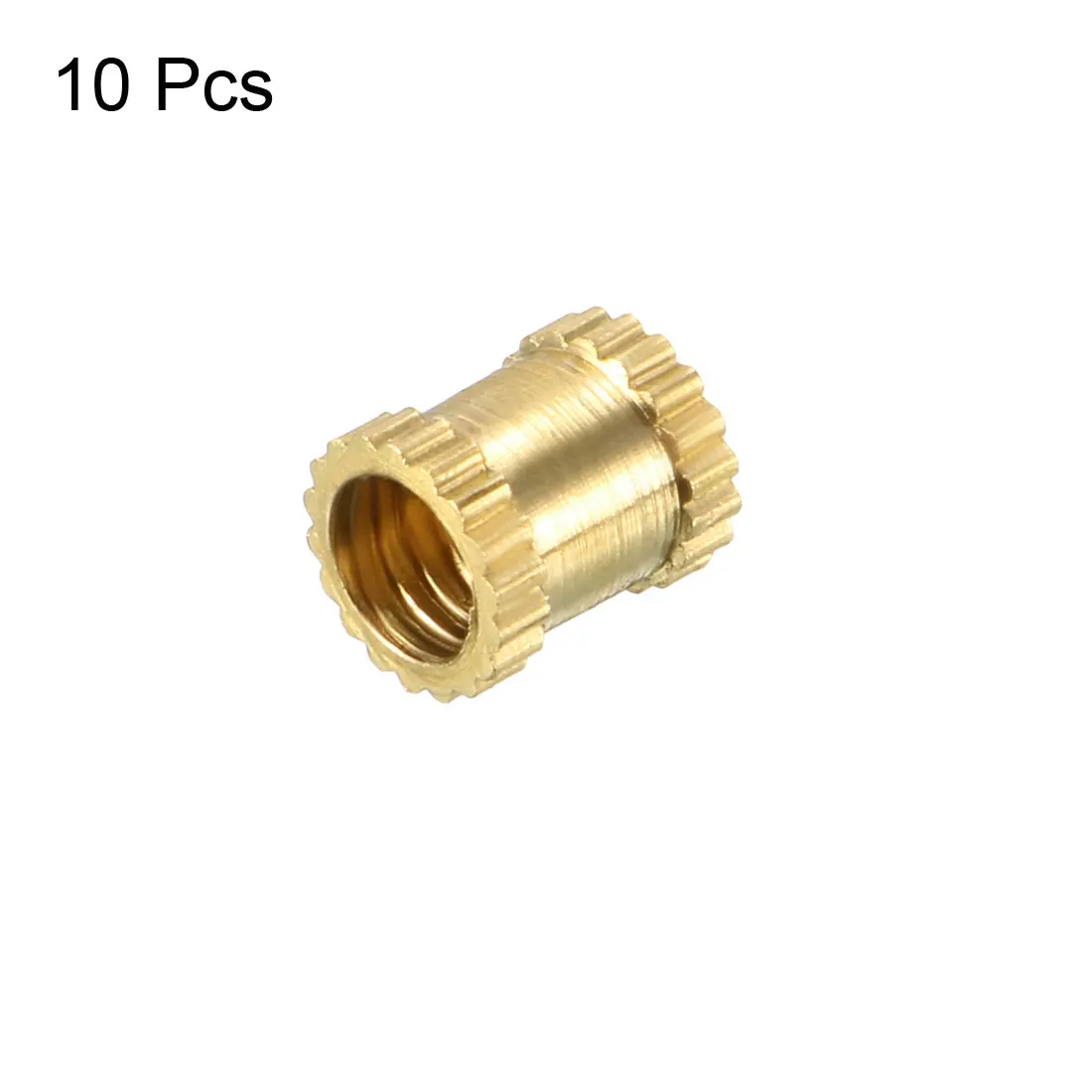 10PCS Knurled Threaded Insert Nuts 1/4\