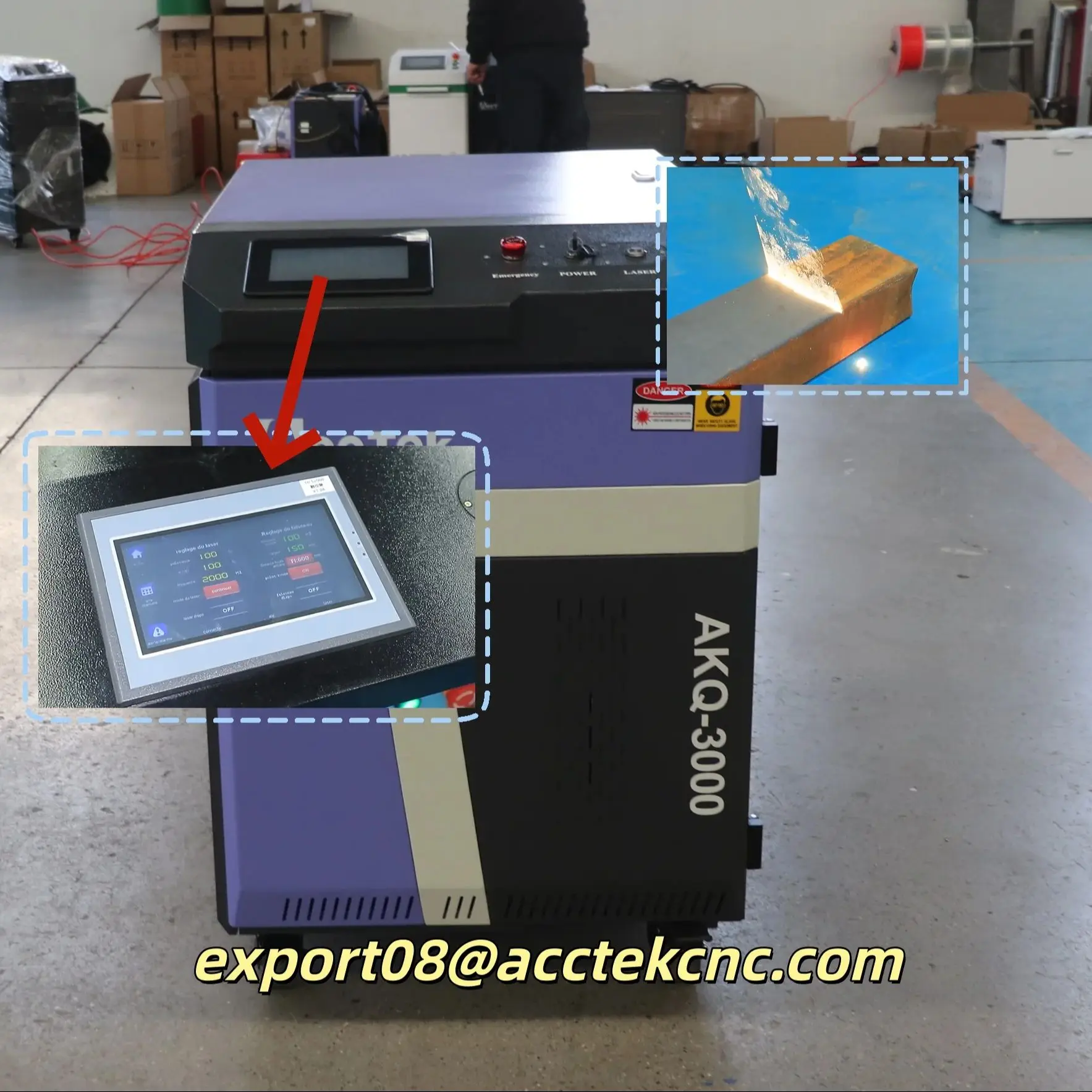 New Style Continue Fiber Laser Cleaning Machines Handheld 3000W Water/Air Cooling Type for Laser Metal Rust Oil Paint Cleaning