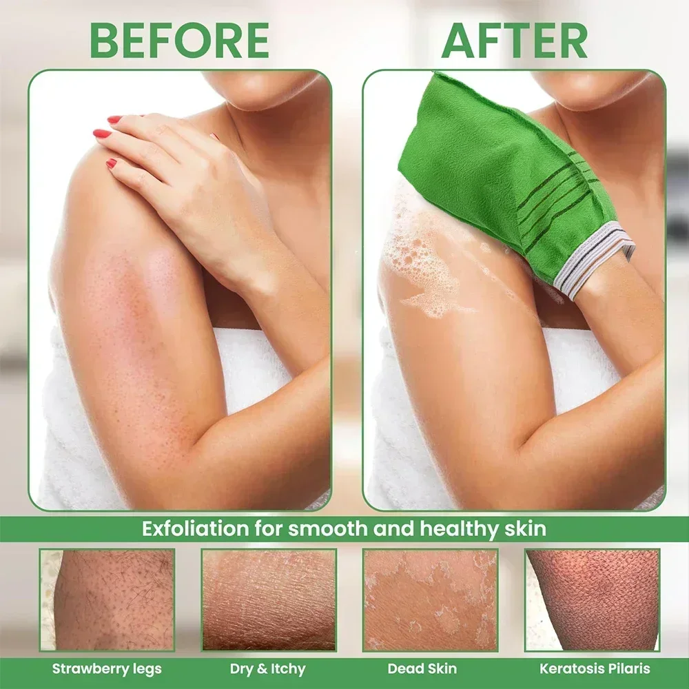 Exfoliating Bath Towel Korean Washcloth Body Massage Scrub Shower Towel SPA Portable Grain Brush Peeling Dead Skin Gloves Adults