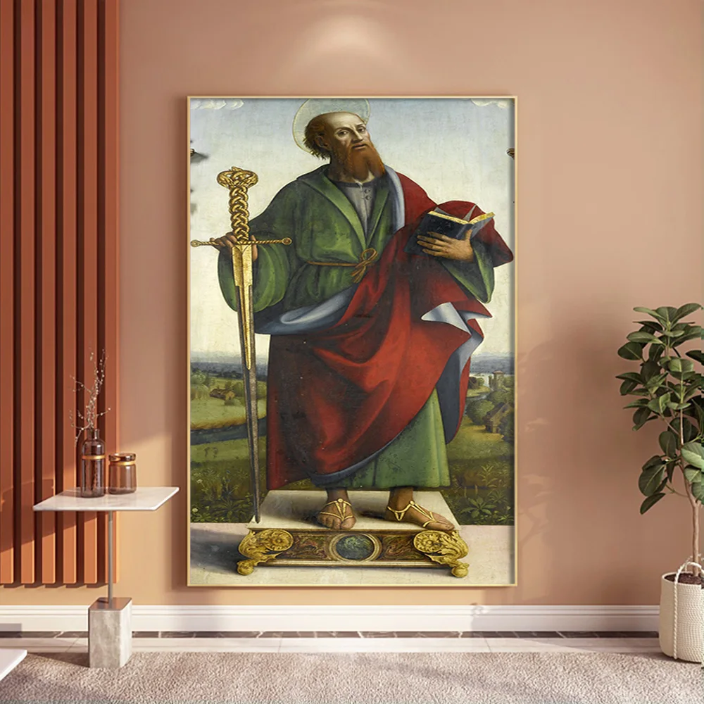 Macrino Dalba Exhibition Museum Poster Saint Paul The Apostle Print Art Canvas Painting Decor Wall Picture
