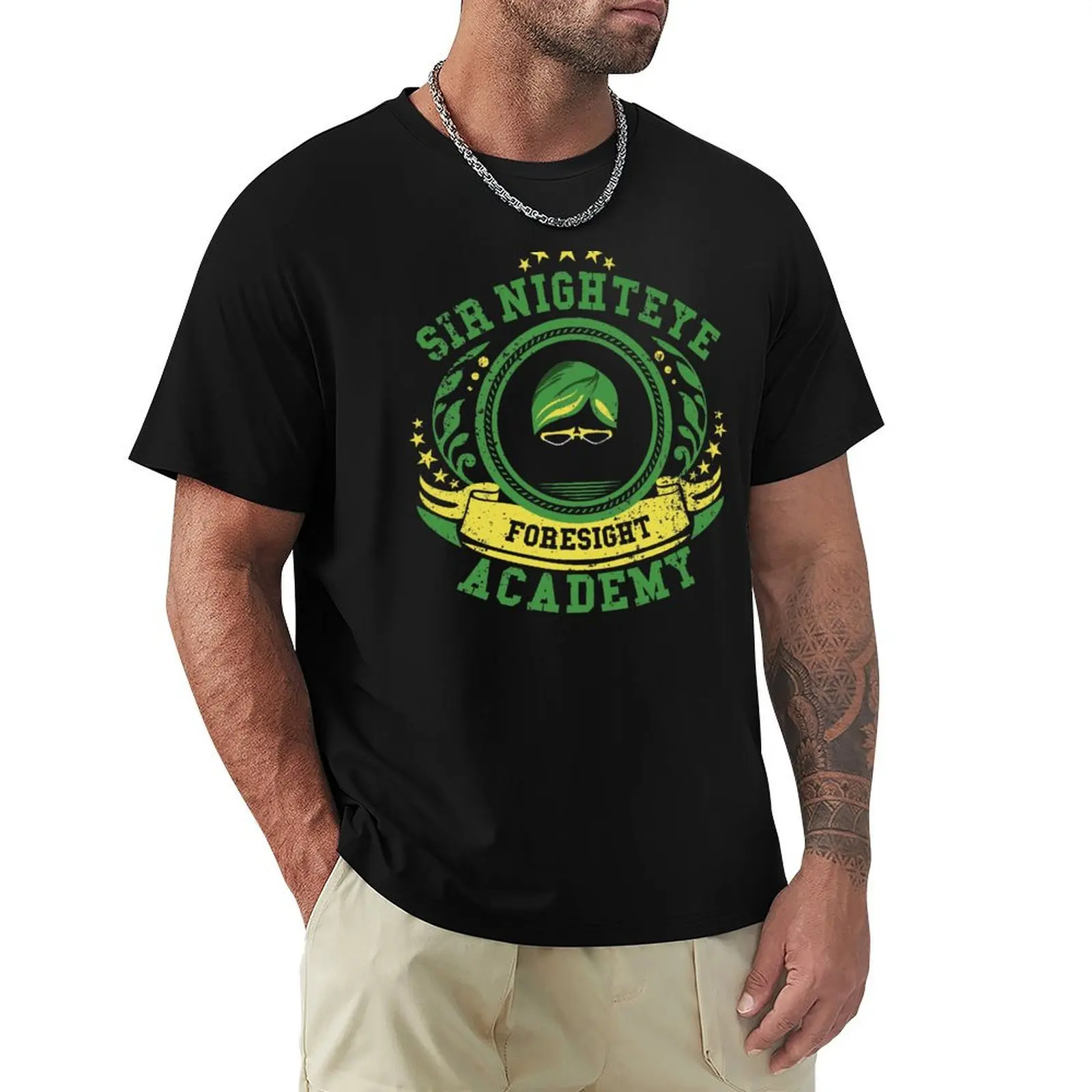 

Sir Nighteye Academy. T-Shirt Fitness Training Breathable Tee