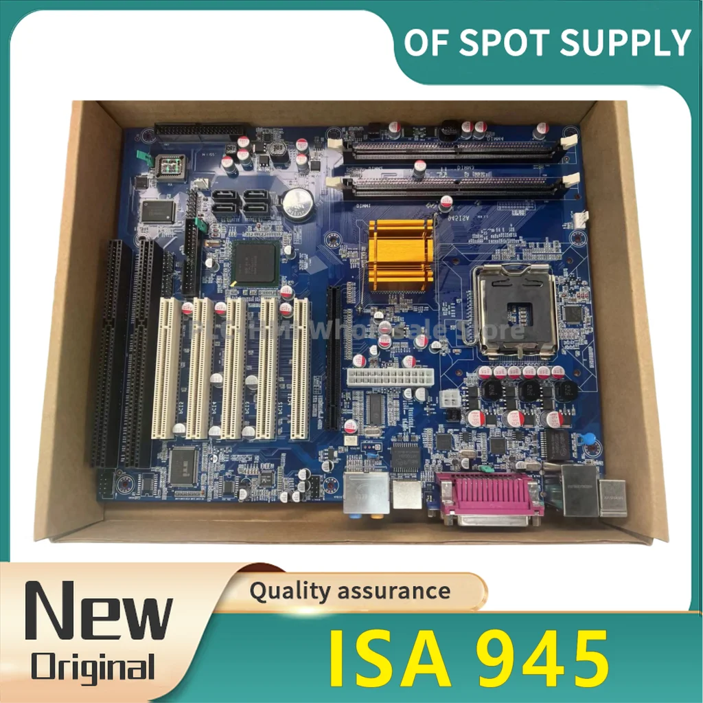 Nueva Placa Base Industrial de 775 Pines con Doble ISA 945 y Puertos Gigabit Ethernet