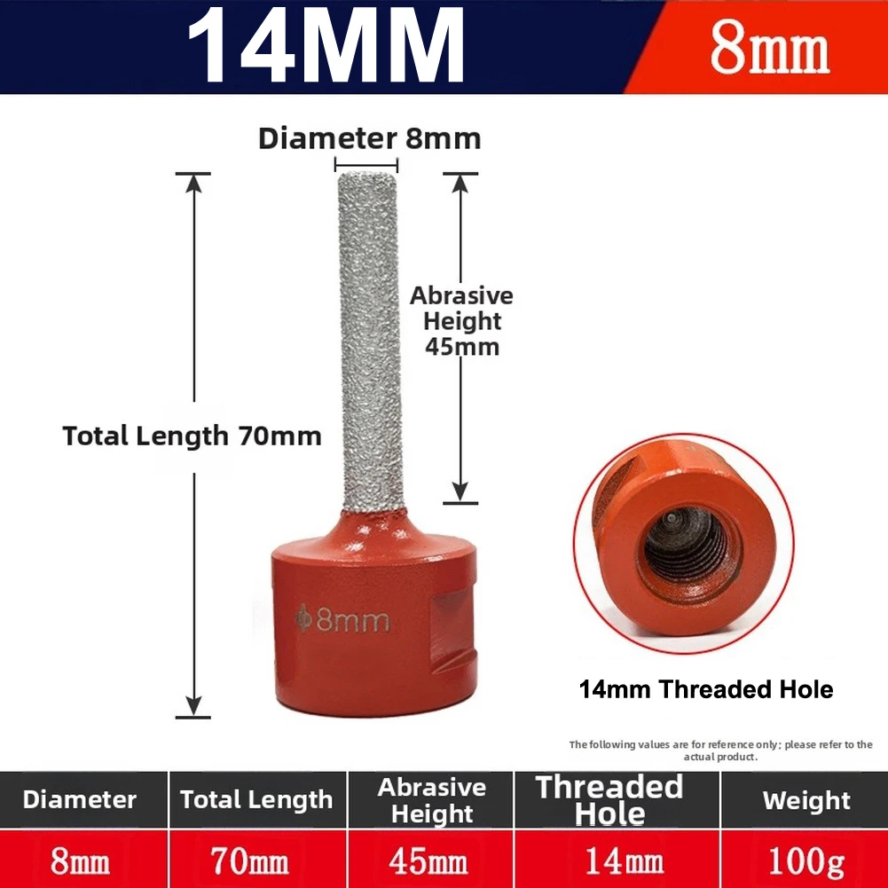 For Stone Trimming As The Picture Marble Trimming Reamer Angle Grinder Milling Bit Wear-resistant Brazed Emery