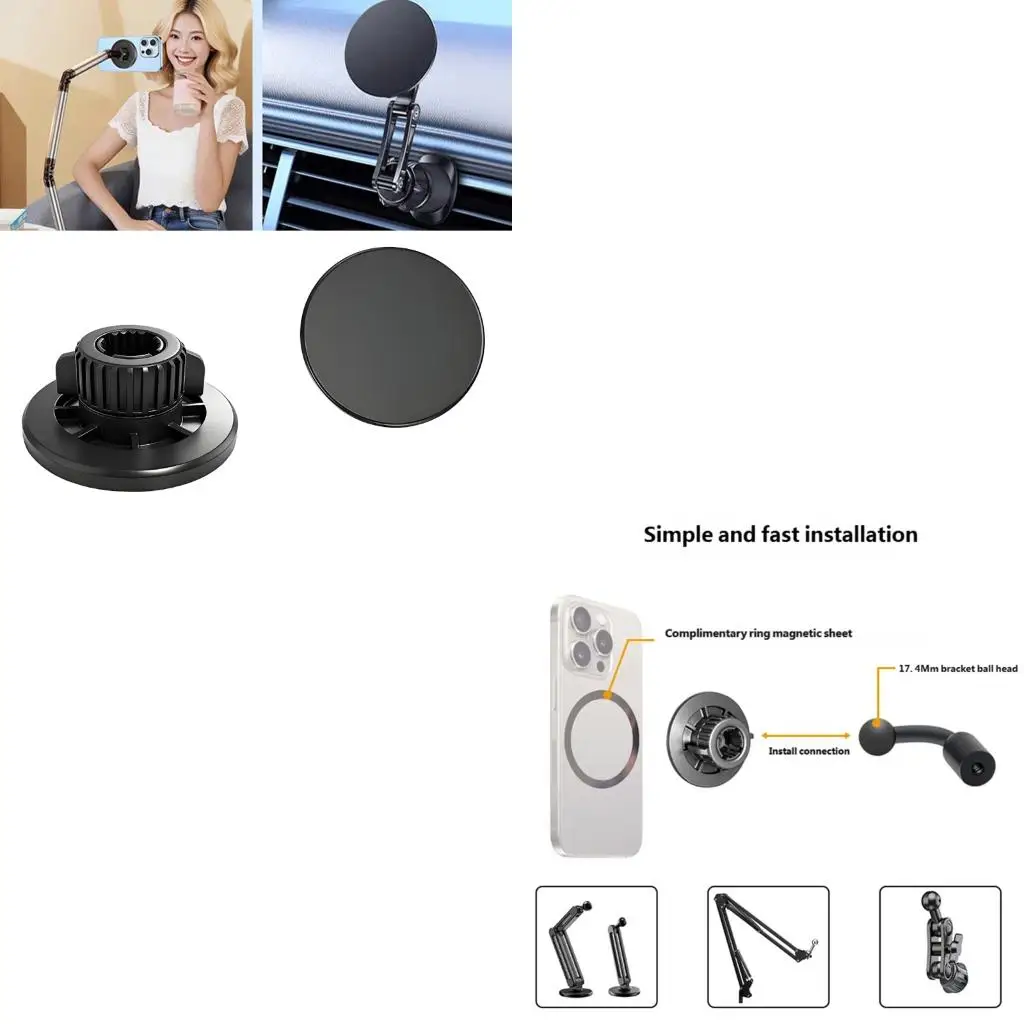 Multifunction Phone Holder with 17.4Mm Ball Head Suitable for Multiple Scene