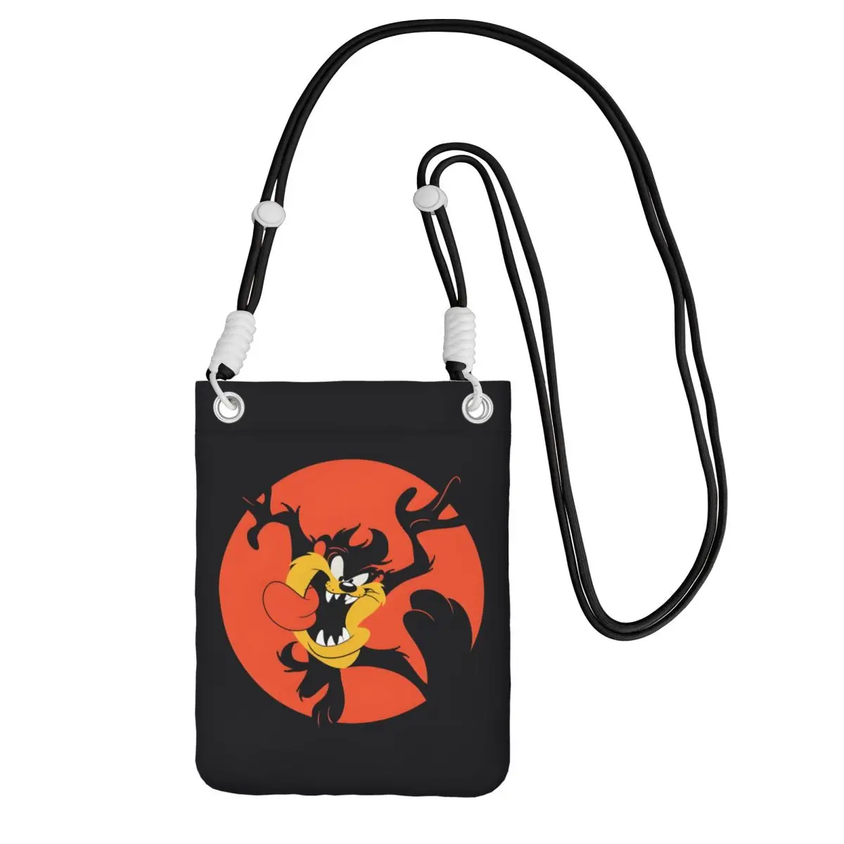 

Custom Tasmanians Devils Mobile Phone Bag for Men Women Animated Cartoon Shoulder Crossbody Bag Suitable Coin Mini Purse Wallet