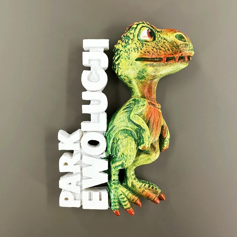 Dinosaurs At The Poland Museum Of Evolution 3D Fridge Magnets Polish Tourism Souvenirs Refrigerator Magnetic Stickers Gift