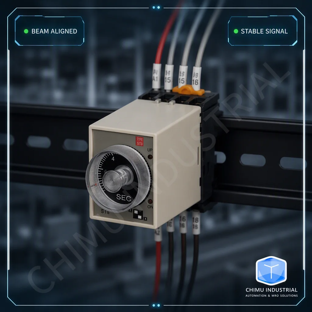 【CHIMU INDUSTRIAL】 for ST3PA-A/B/C/D Power-on Delay Timer Relay with Base DC12V 24V 220V 380V Industrial Automation