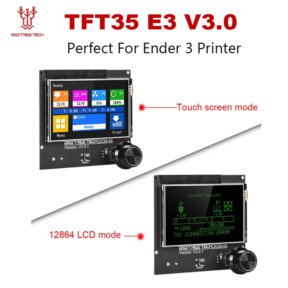 

BIGTREETECH TFT35 E3 V3.0 Touch Screen 12864 LCD Display Dual Mode For SKR MINI E3 V3 Ender 3 Upgrade CR10 3D Printer SKR V1.4