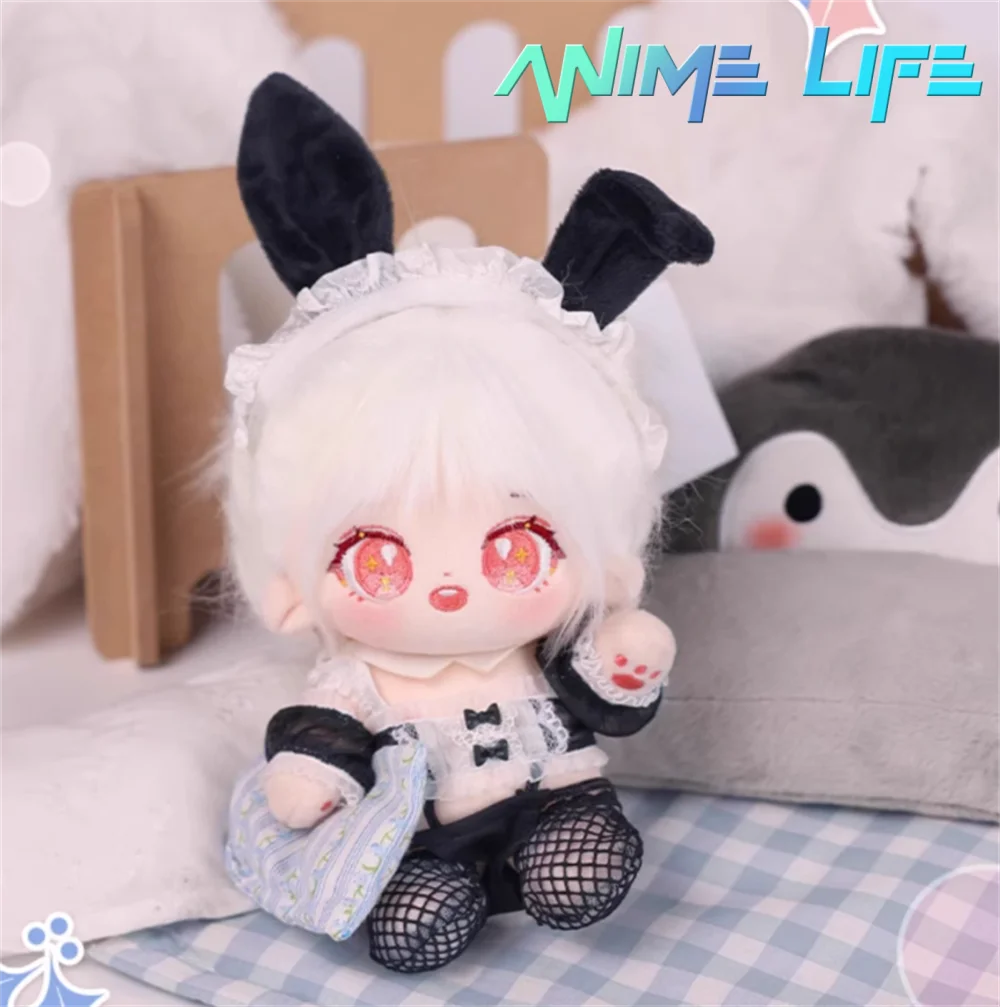 Original Maid Rabbit Pajamas Nighty Suit For 20cm Doll Toy Clothes Costume Cosplay OM Gift Cute Lovely