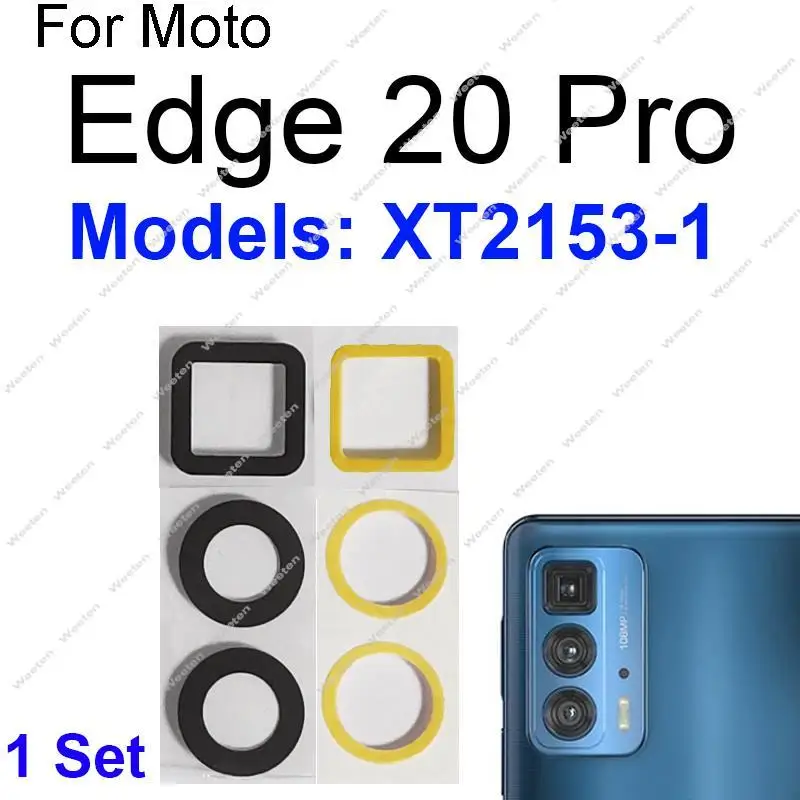 Rear Camera Lens Glass For Motorola MOTO Edge 20 Pro S Pro 20 Lite Edge 30 Fusion 30 Neo S30 Back Camera Lens Adhesive Sticker