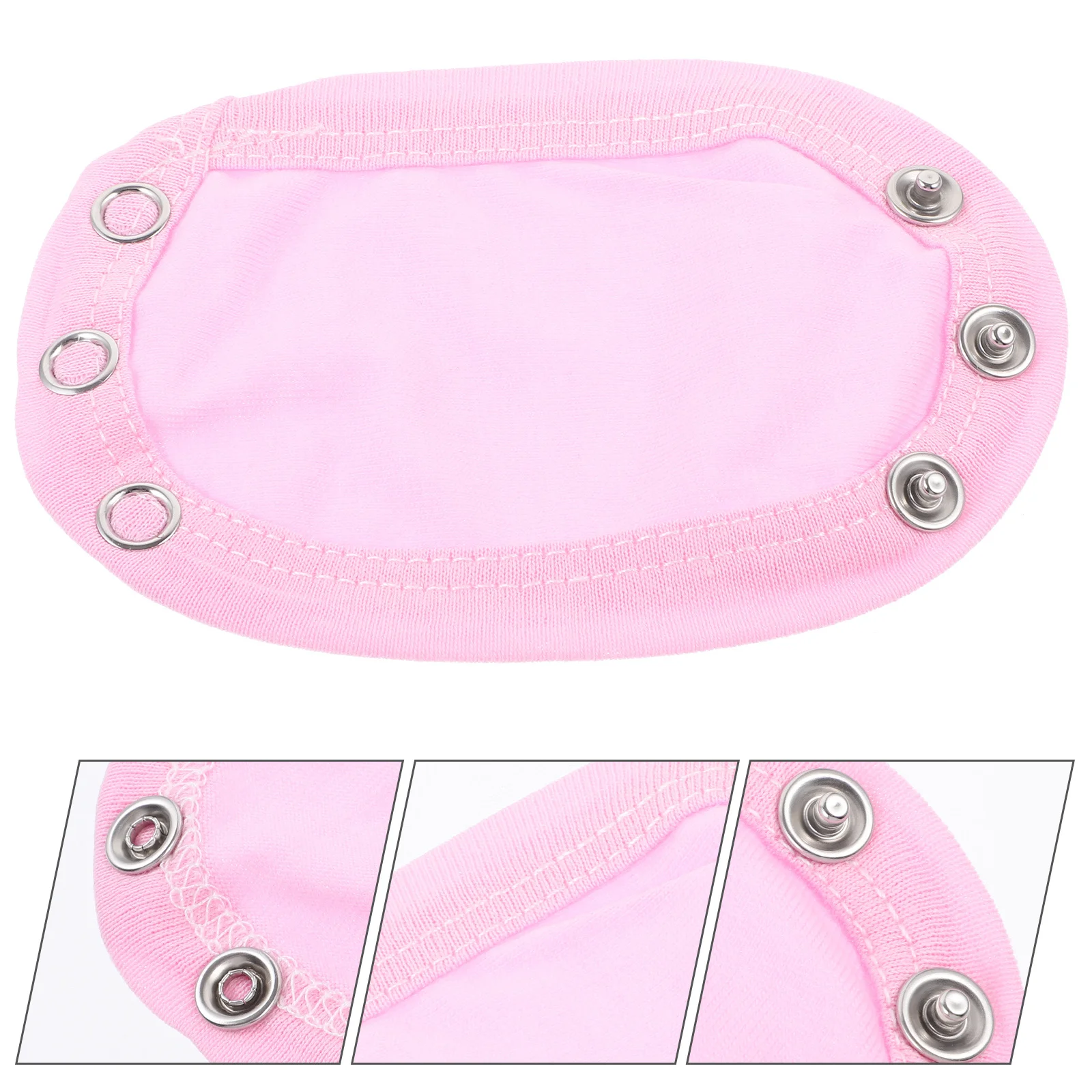 

Single Layer Baby Bodysuit Extender Pink Snap Buttons Jumpsuits Romper Infant Girl Boy Comfortable Practical Design Soft